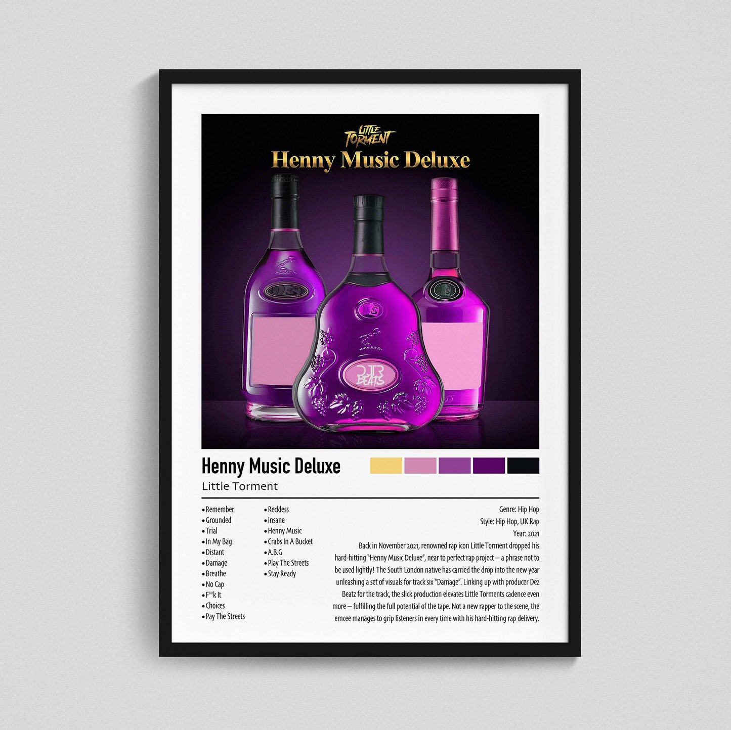 Little Torment | Henny Music Deluxe | Custom Album Cover Poster Print
