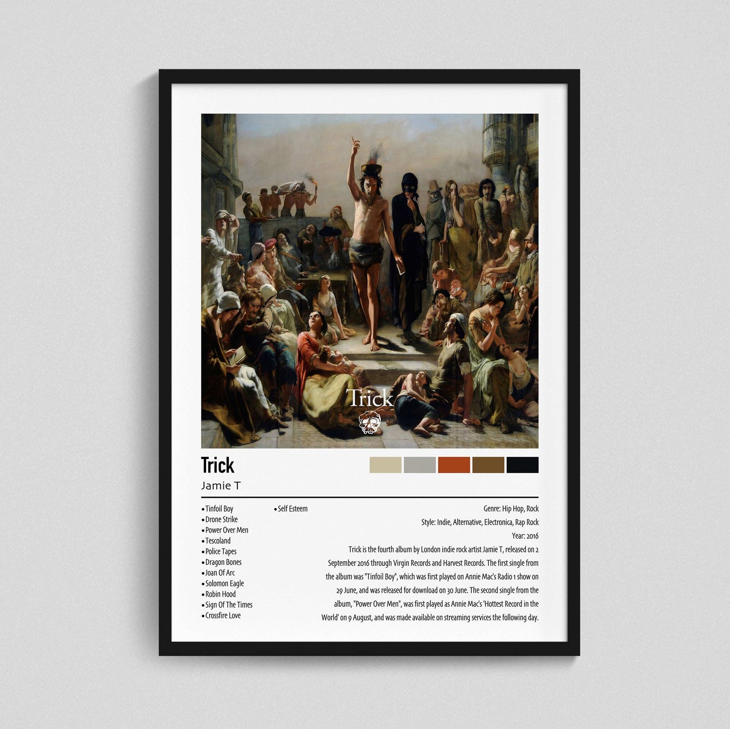 Jamie T | Trick | Custom Album Cover Poster Print