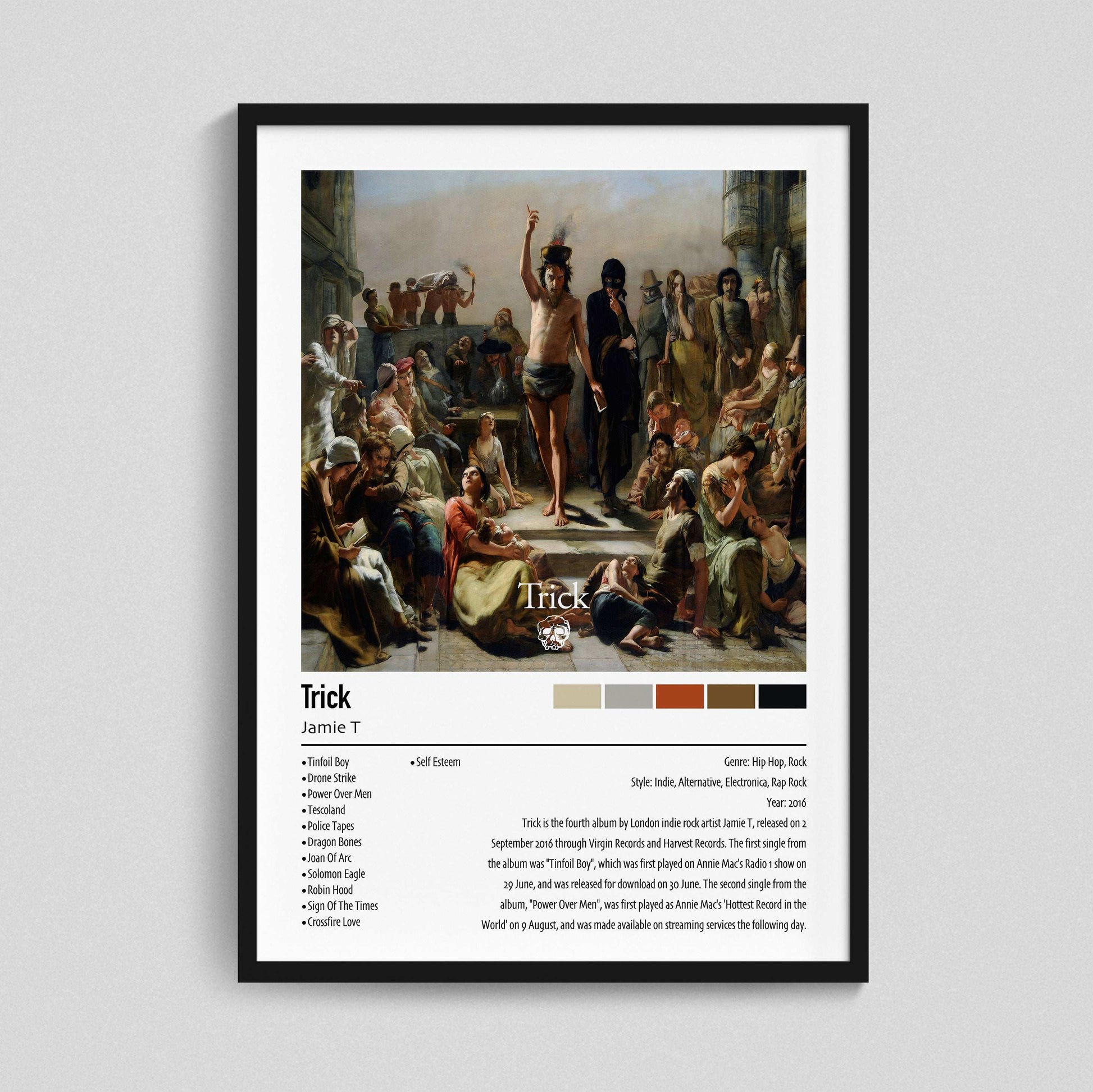 Jamie T | Trick | Custom Album Cover Poster Print