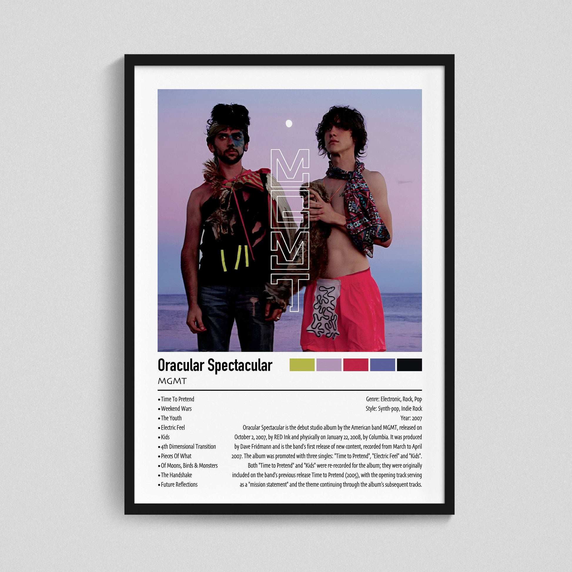 MGMT | Oracular Spectacular | Custom Album Cover Poster Print
