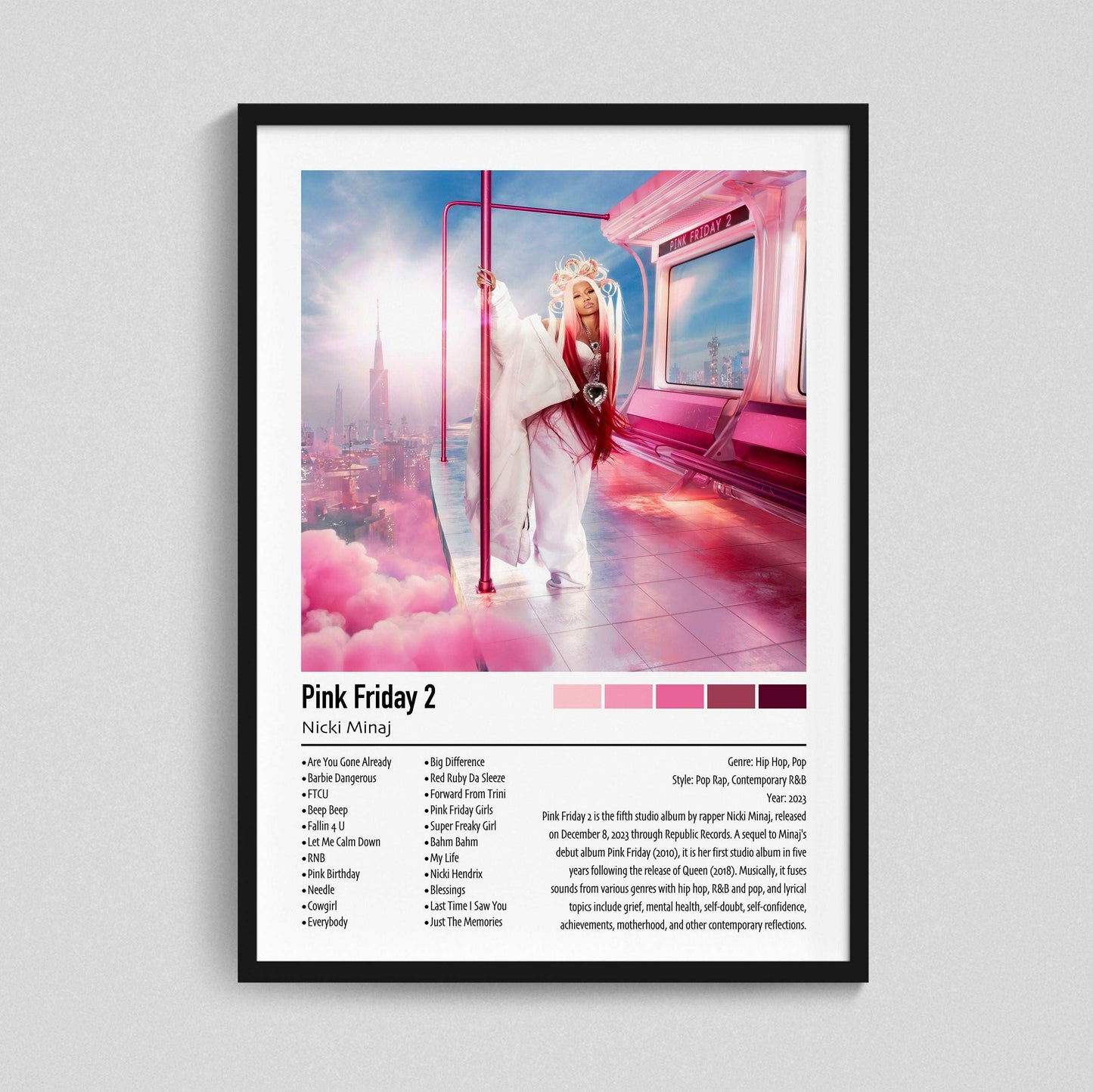 Nicki Minaj | Pink Friday 2 | Custom Album Cover Poster Print