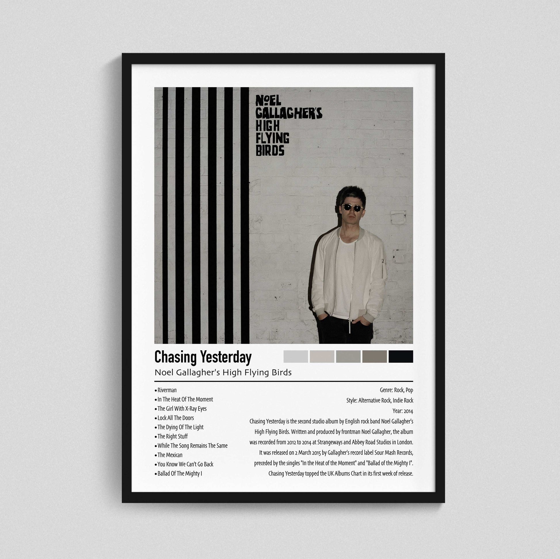 Noel Gallagher's High Flying Birds | Chasing Yesterday | Custom Album Cover Poster Print
