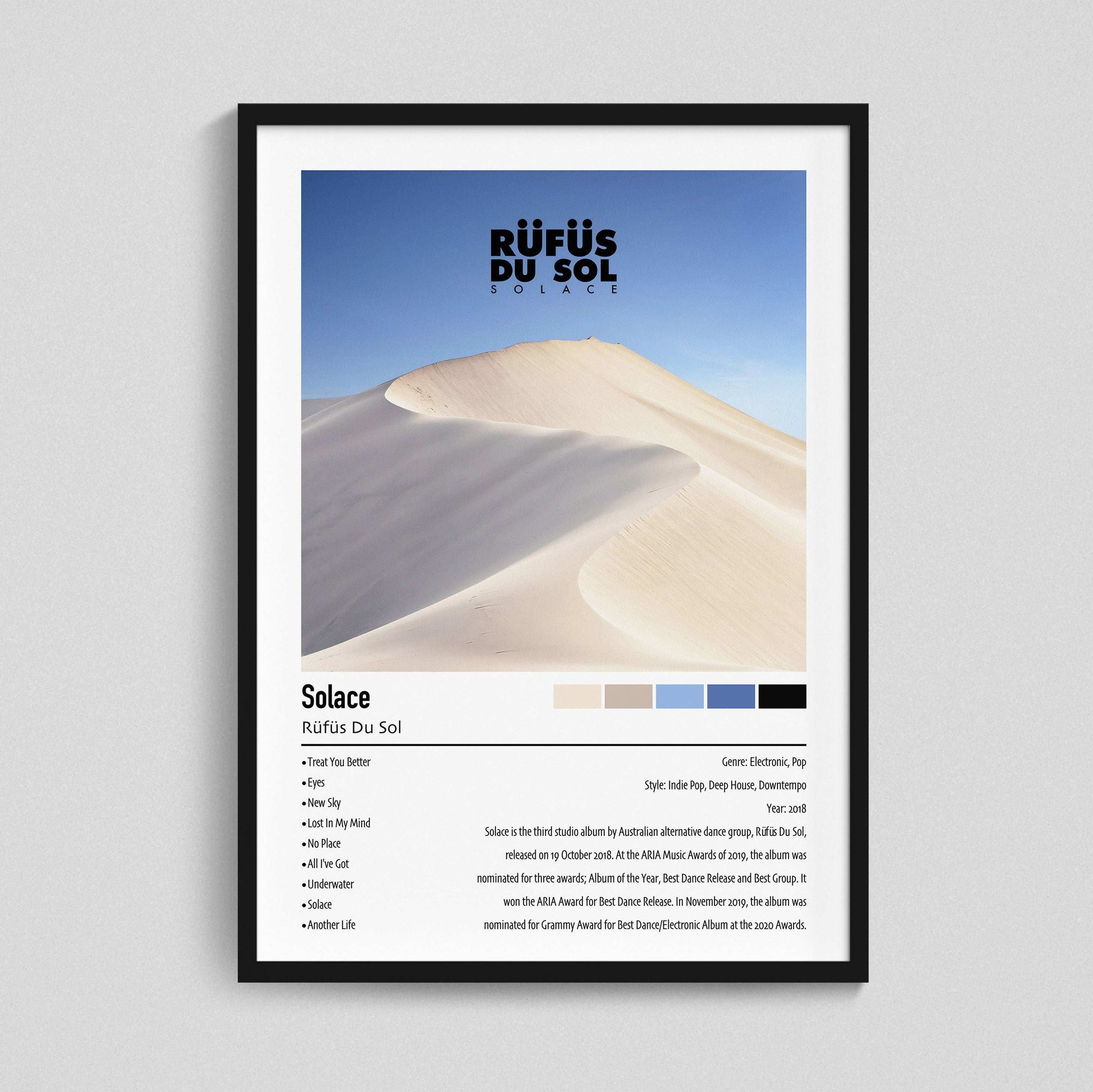 Rüfüs Du Sol | Solace | Custom Album Cover Poster Print