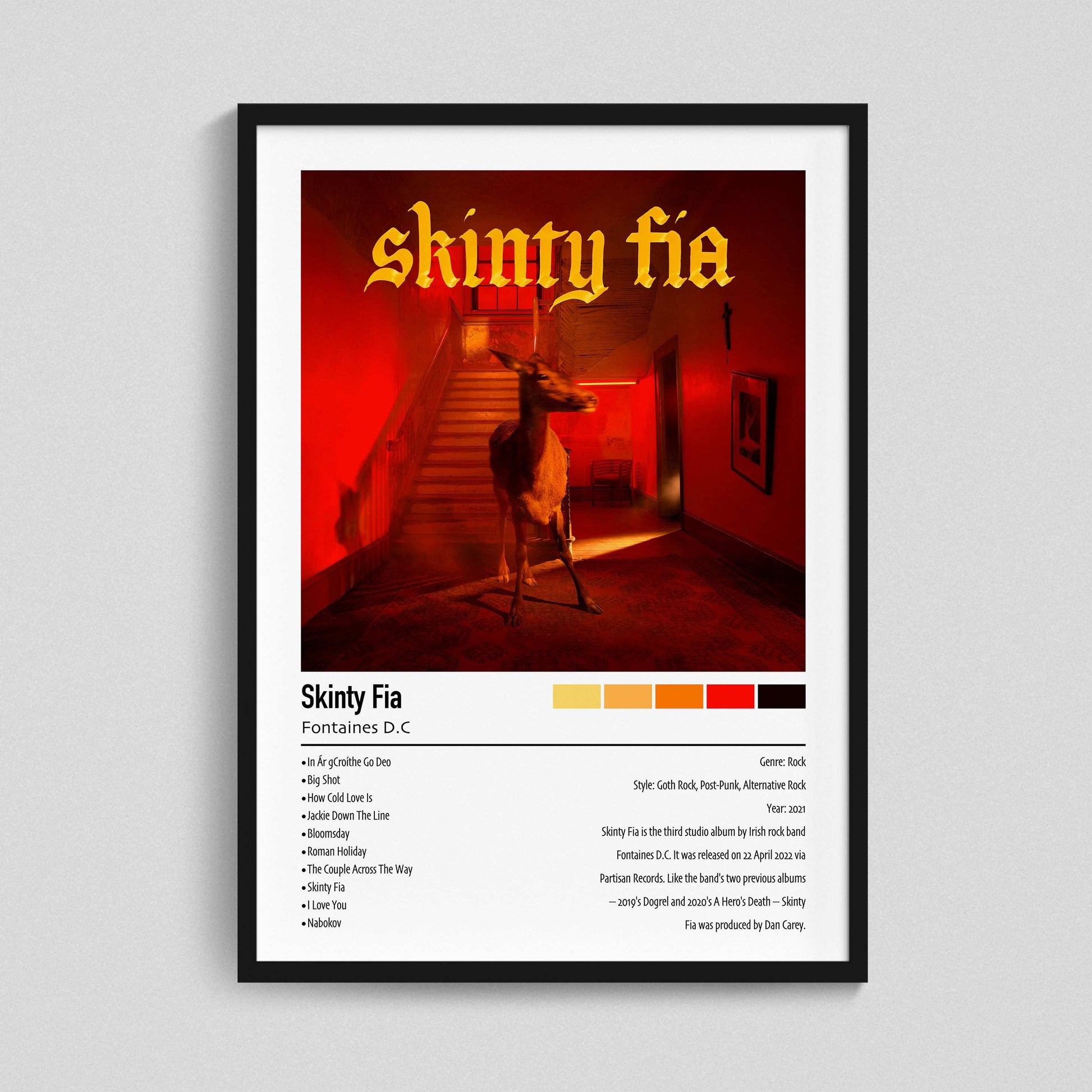Fontaines D.C. | Skinty Fia | Custom Album Cover Poster Print