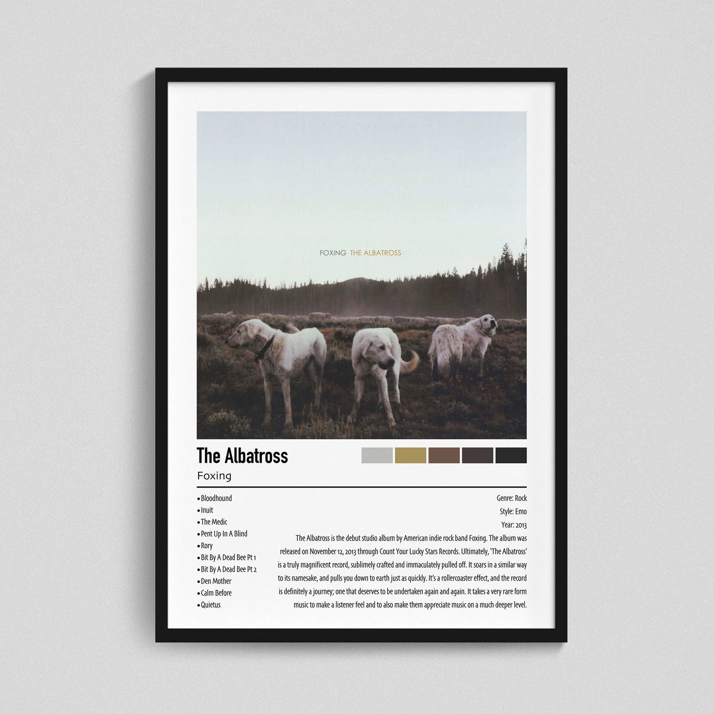 Foxing | The Albatross | Custom Album Cover Poster Print