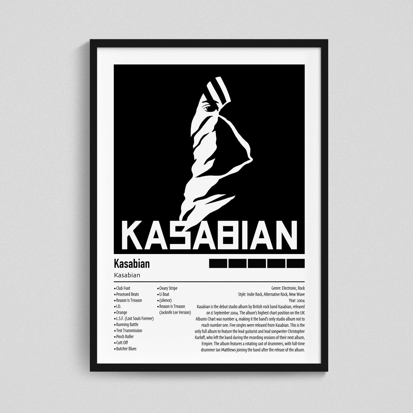 Kasabian | Kasabian | Custom Album Cover Poster Print