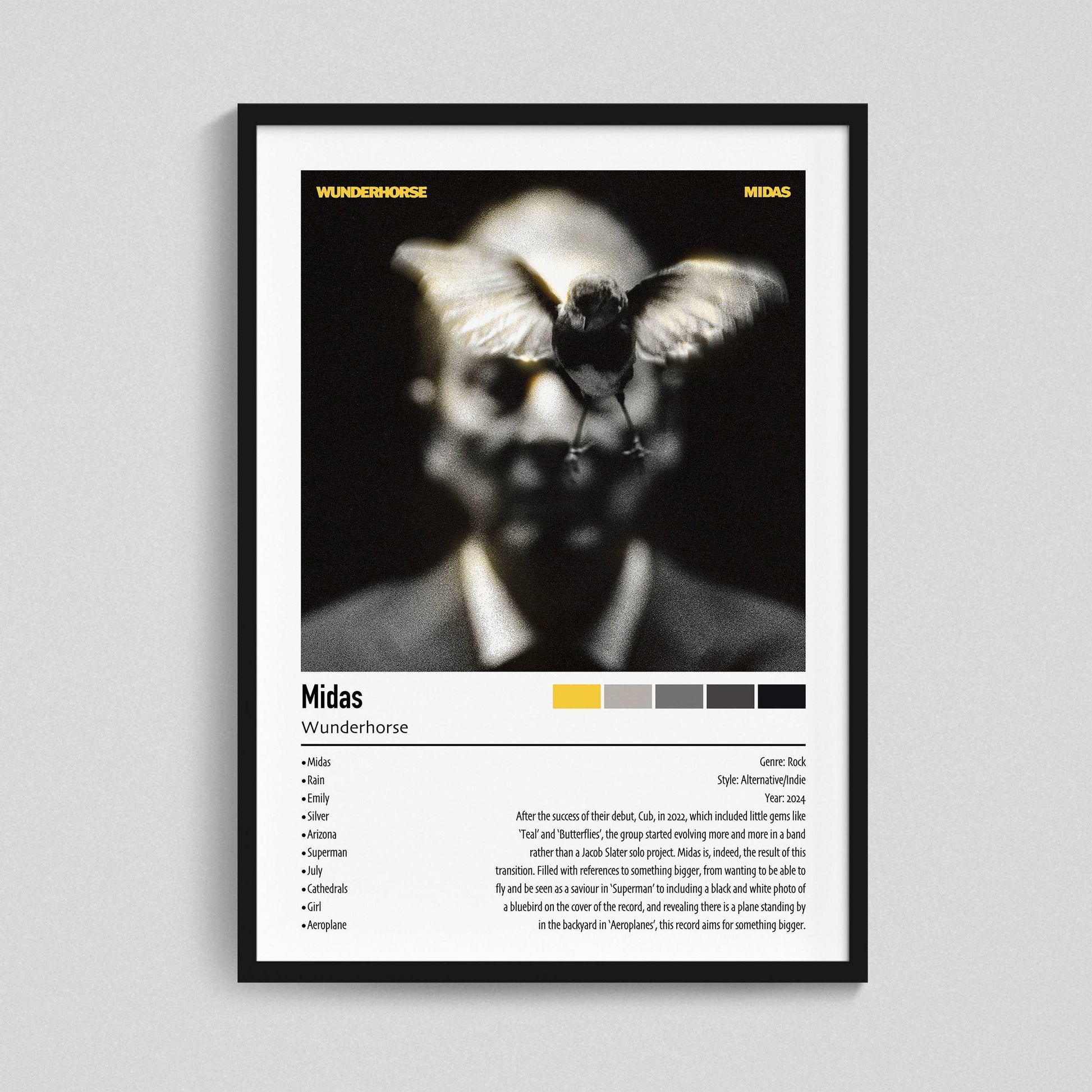 Wunderhorse | Midas | Custom Album Cover Poster Print