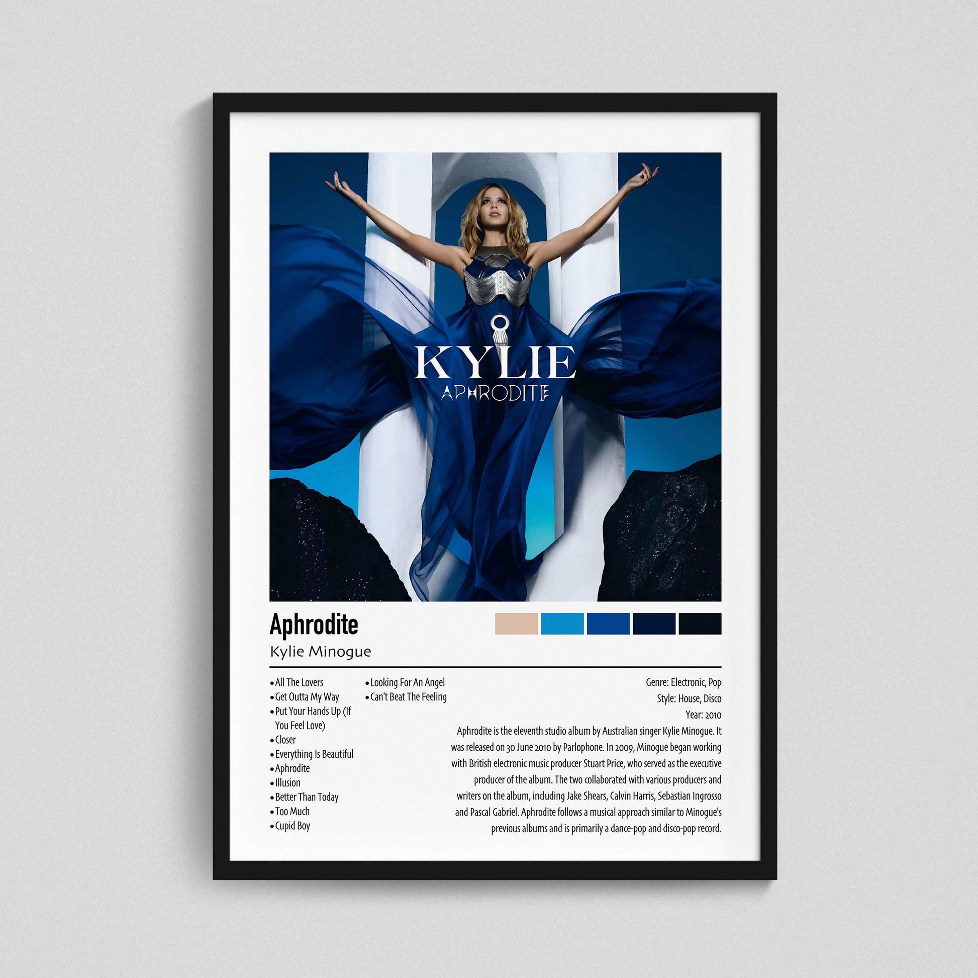 Kylie Minogue | Aphrodite | Custom Album Cover Poster Print