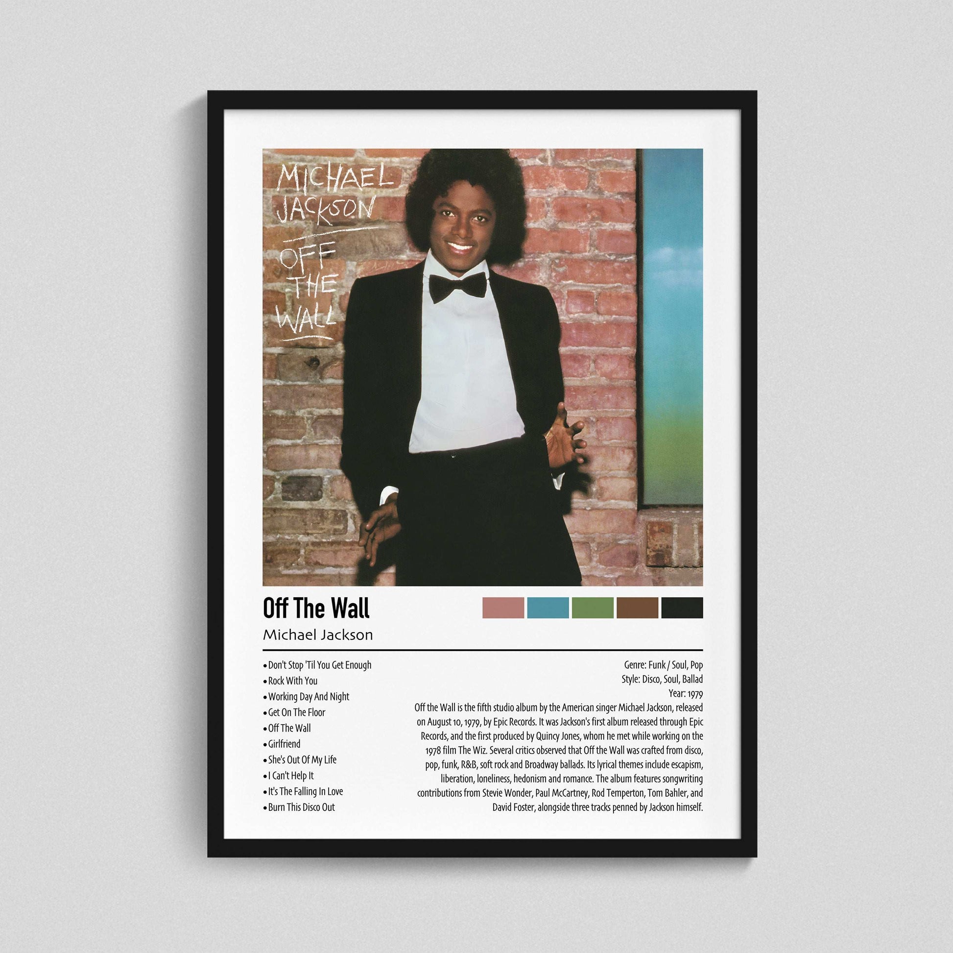 Michael Jackson | Off The Wall | Custom Album Cover Poster Print