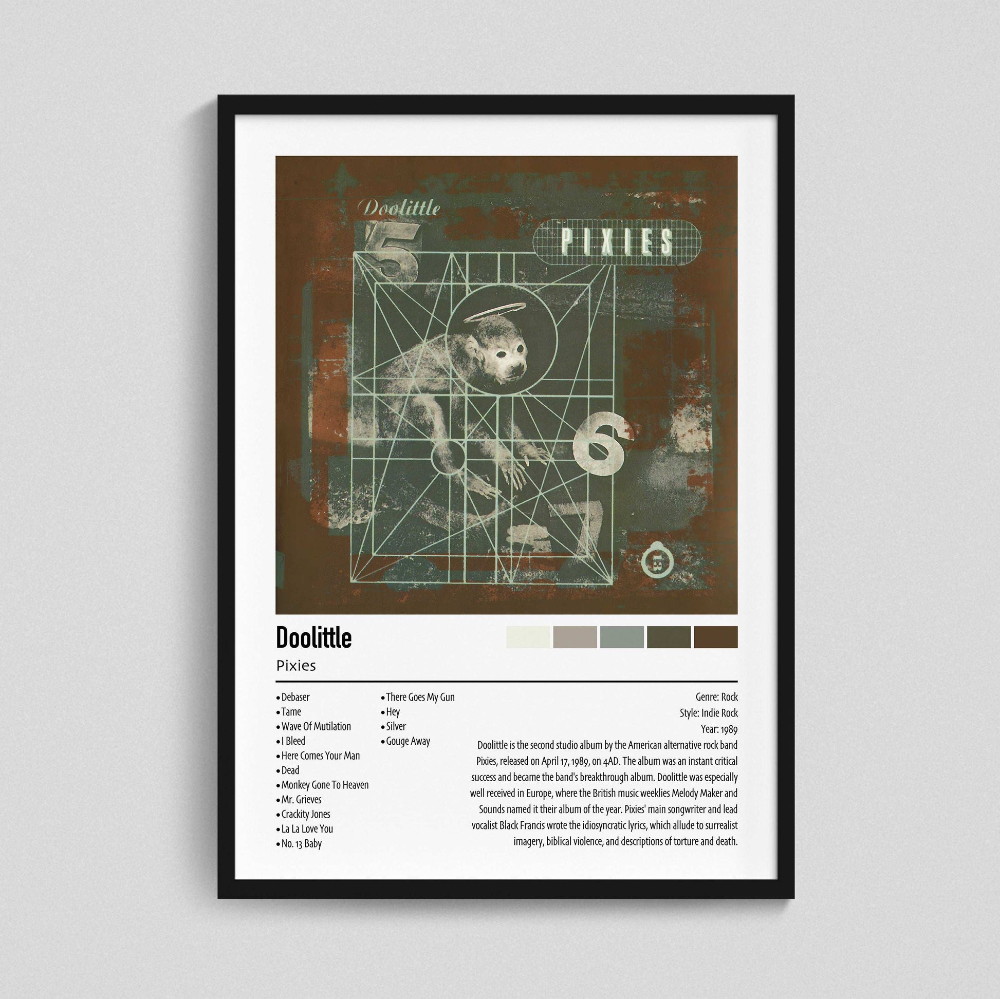 Pixies | Doolittle | Custom Album Cover Poster Print