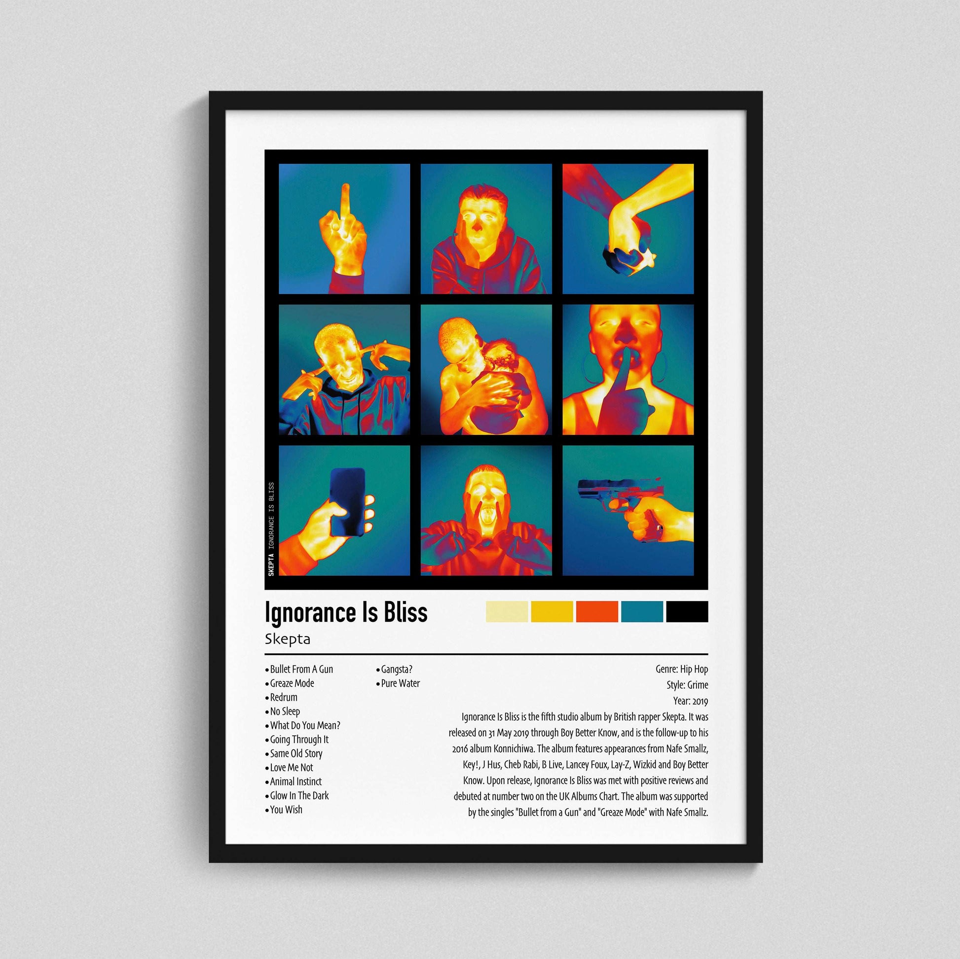Skepta | Ignorance Is Bliss | Custom Album Cover Poster Print