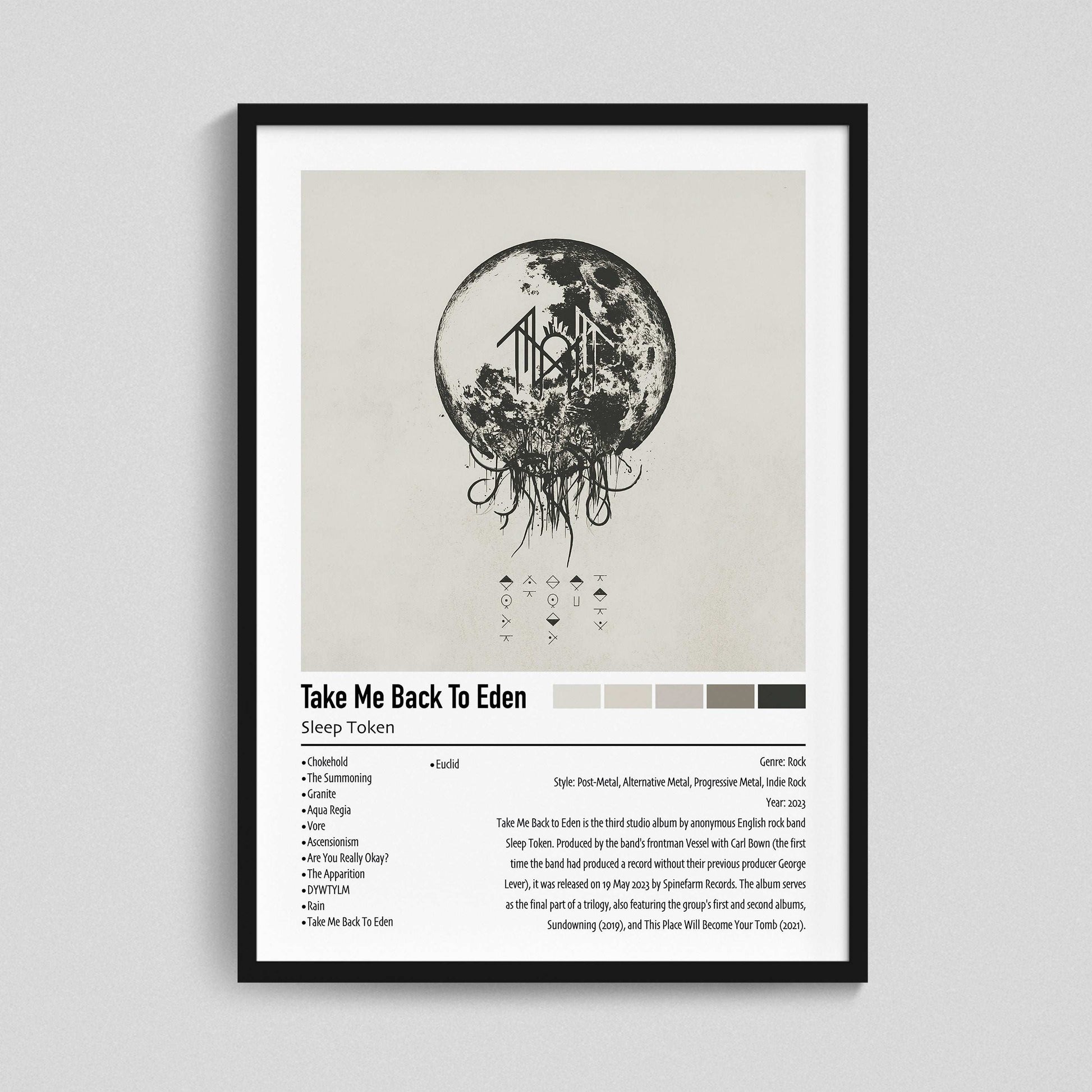 Sleep Token | Take Me Back To Eden | Custom Album Cover Poster Print