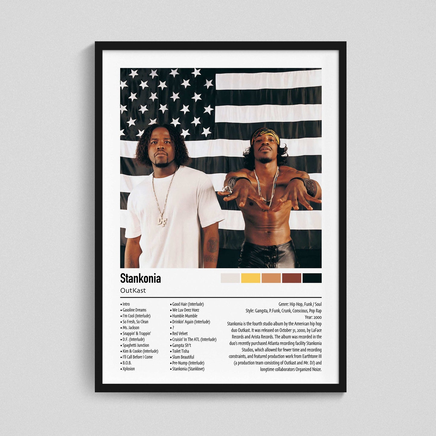 Outkast | Stankonia | Custom Album Cover Poster Print