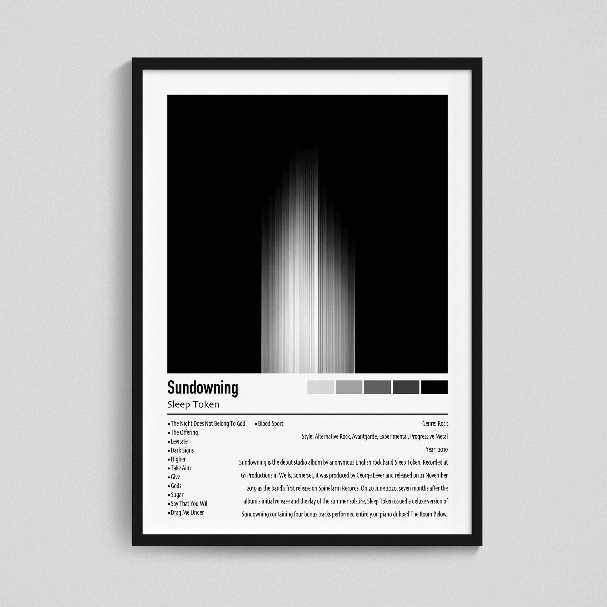 Sleep Token | Sundowning | Custom Album Cover Poster Print