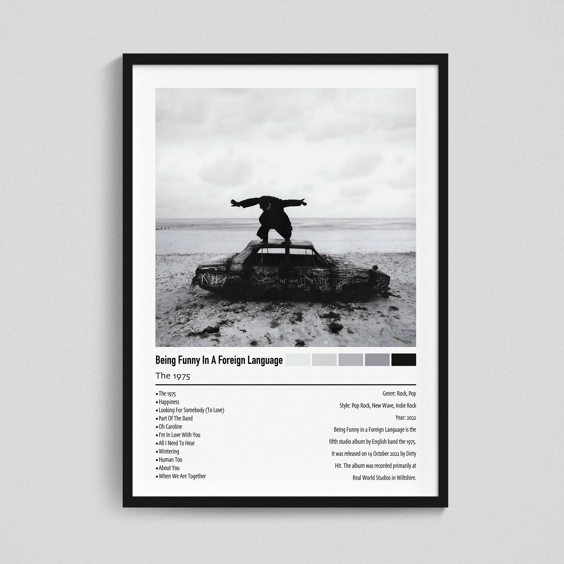 The 1975 | Being Funny In A Foreign Language | Custom Album Cover Poster Print