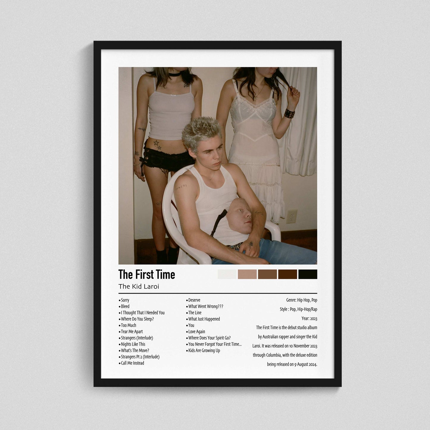 The Kid Laroi | The First Time | Custom Album Cover Poster Print