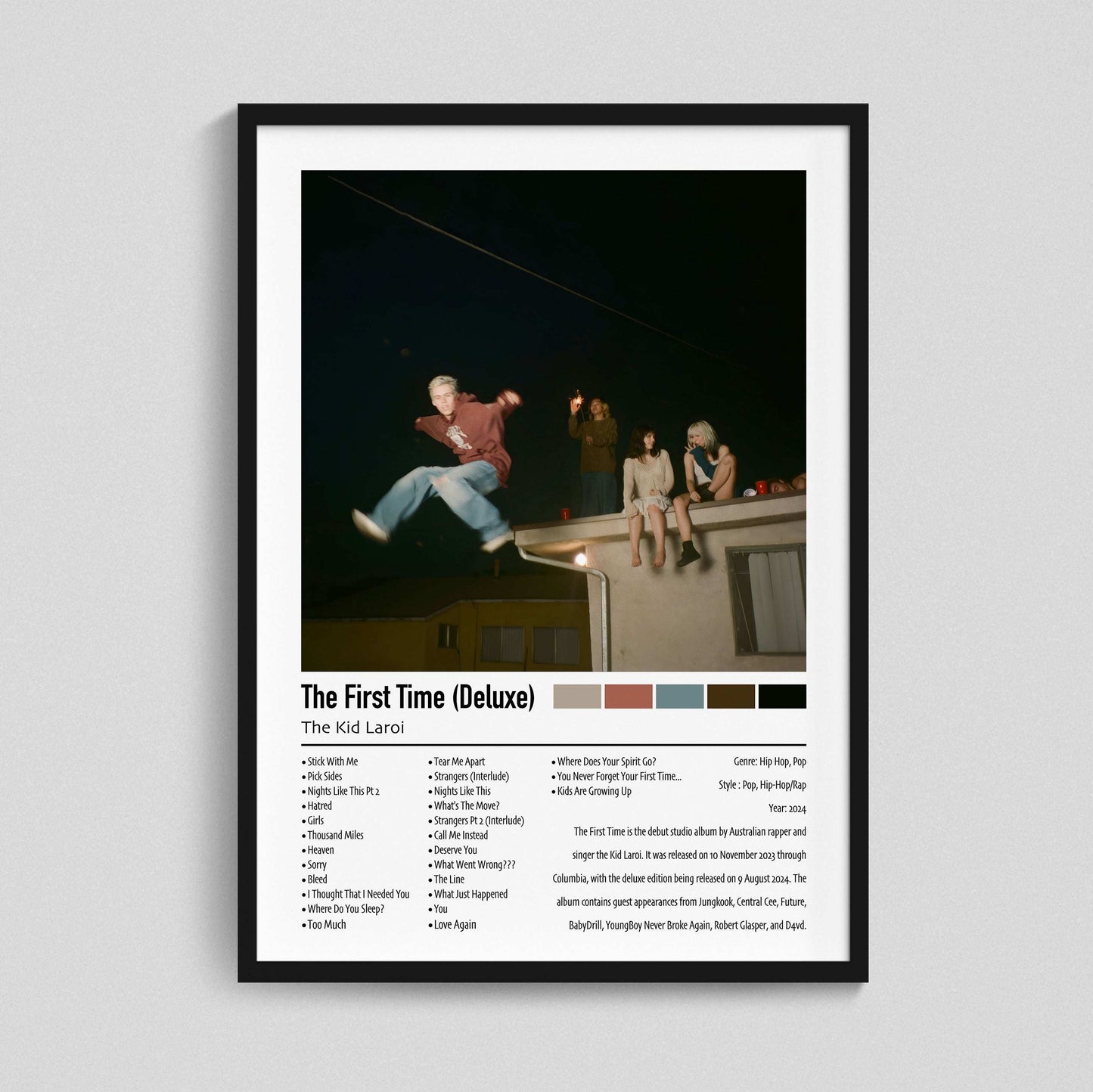 The Kid Laroi | The First Time (Deluxe) | Custom Album Cover Poster Print