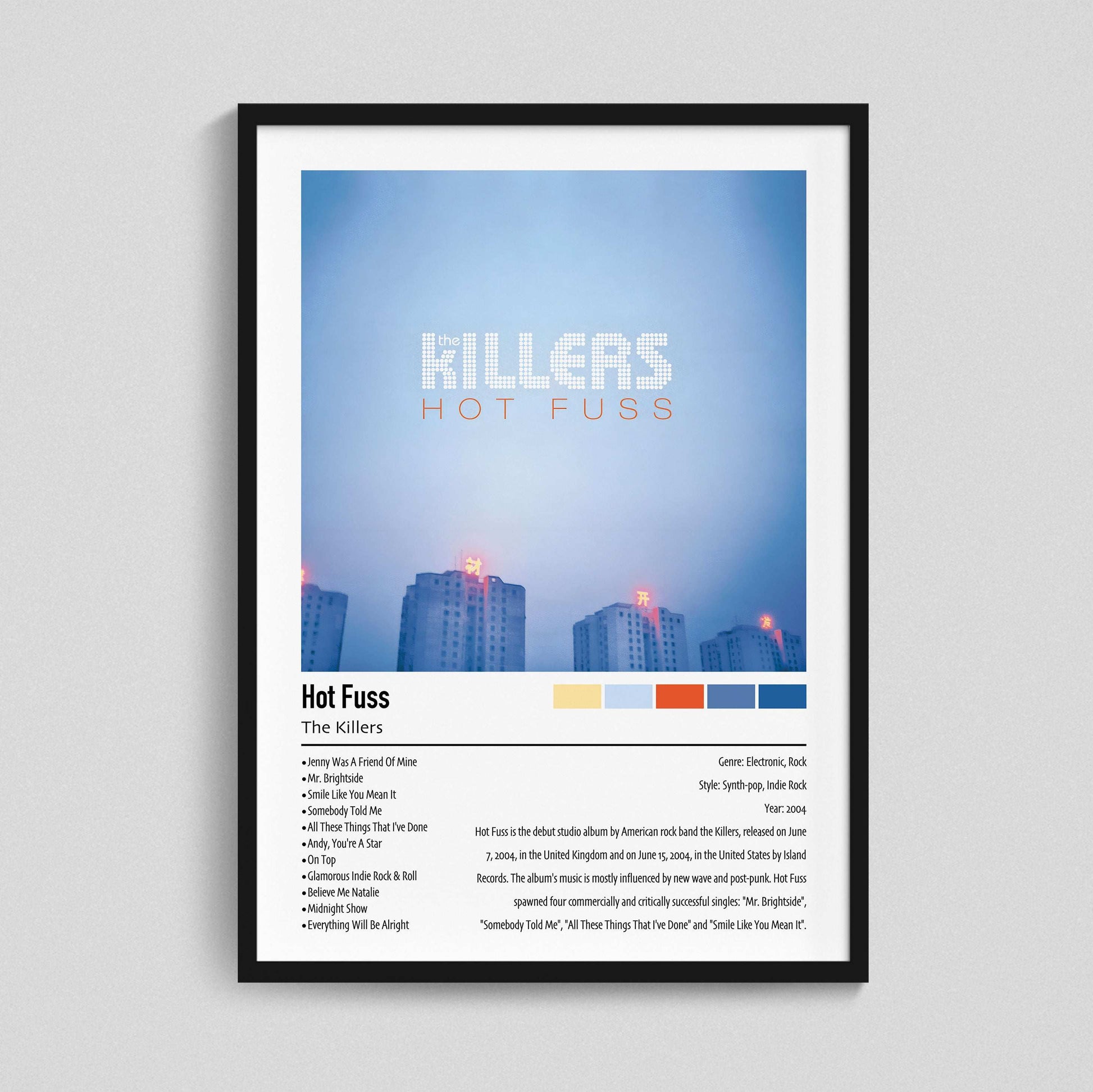 The Killers | Hot Fuss | Custom Album Cover Poster Print