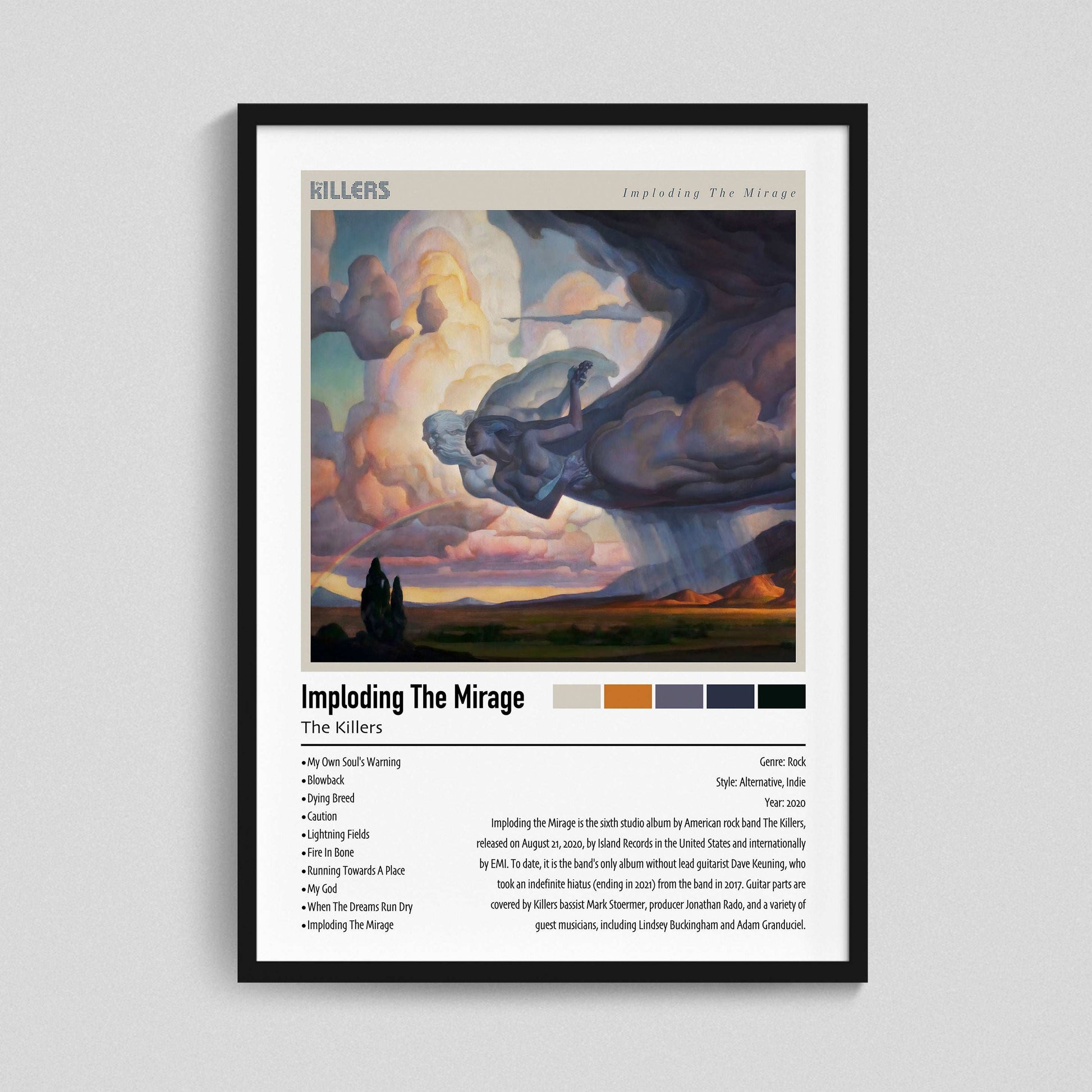 The Killers | Imploding The Mirage | Custom Album Cover Poster Print