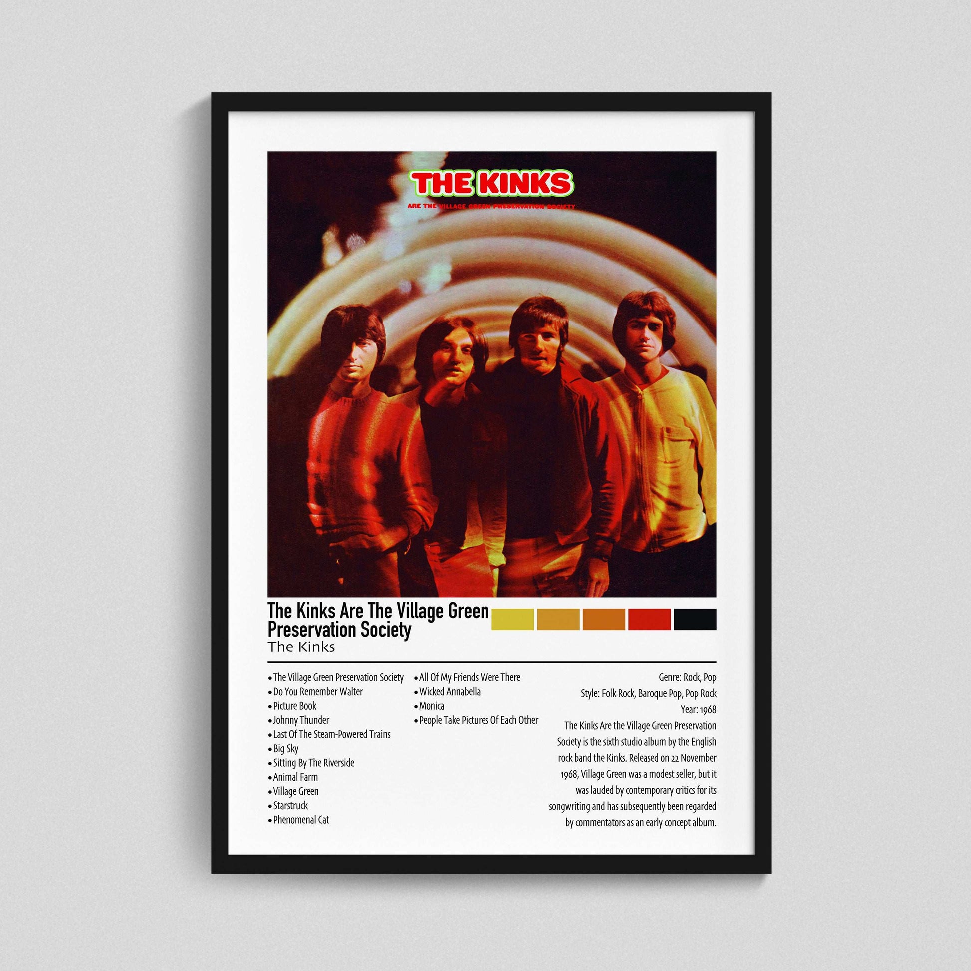 The Kinks | The Kinks Are The Village Green Preservation Society | Custom Album Cover Poster Print
