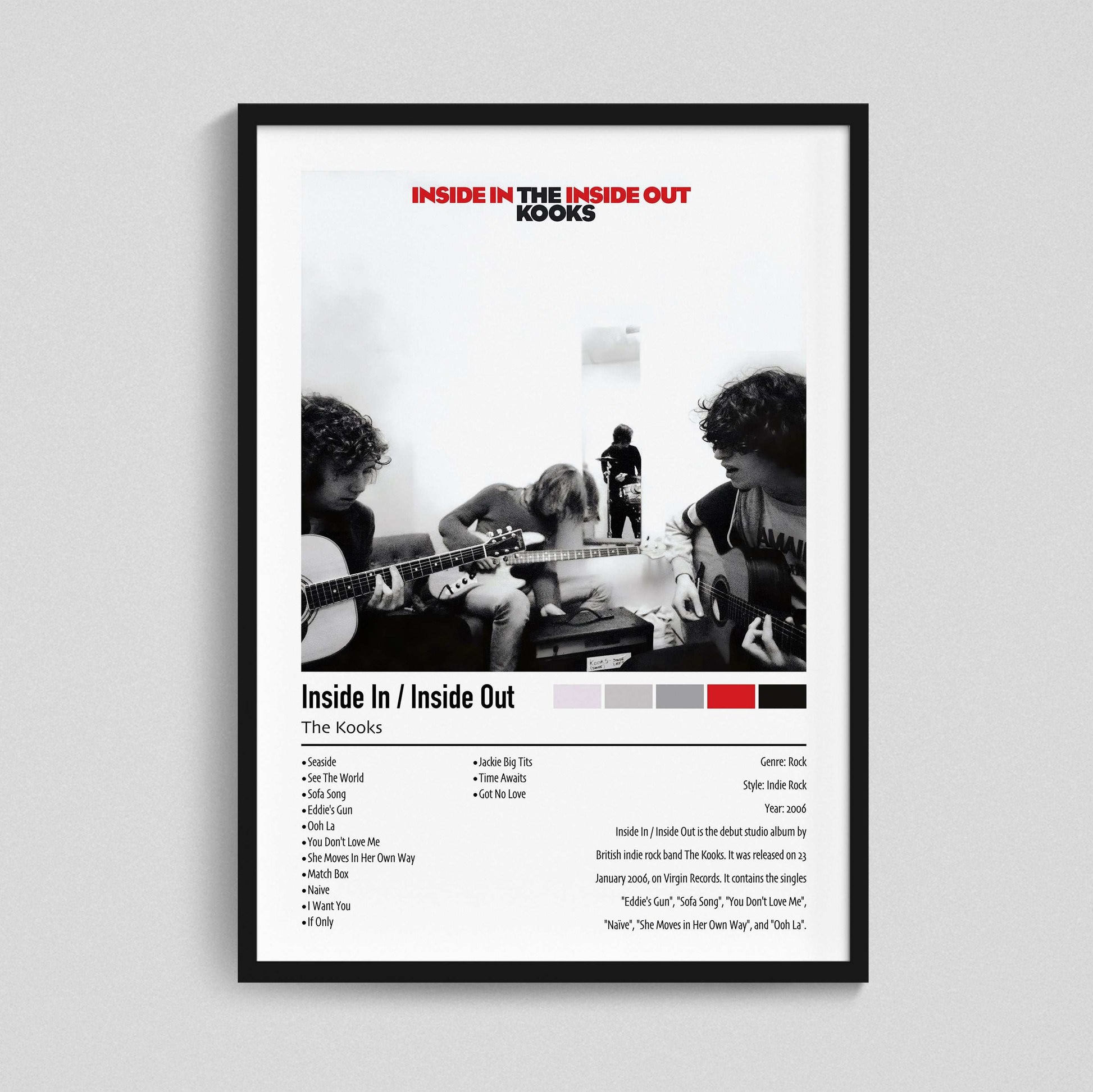The Kooks | Inside In / Inside Out | Custom Album Cover Poster Print