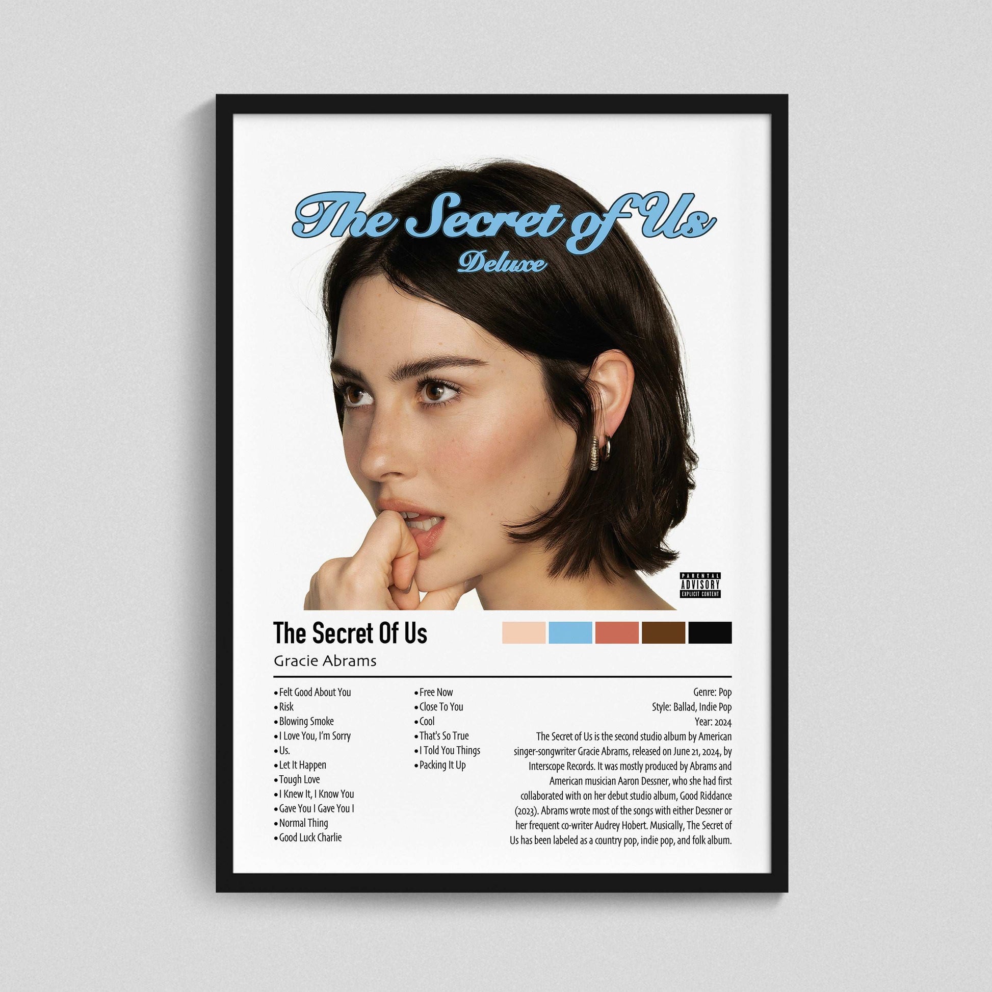 Gracie Abrams | The Secret Of Us (Deluxe) | Custom Album Cover Poster Print