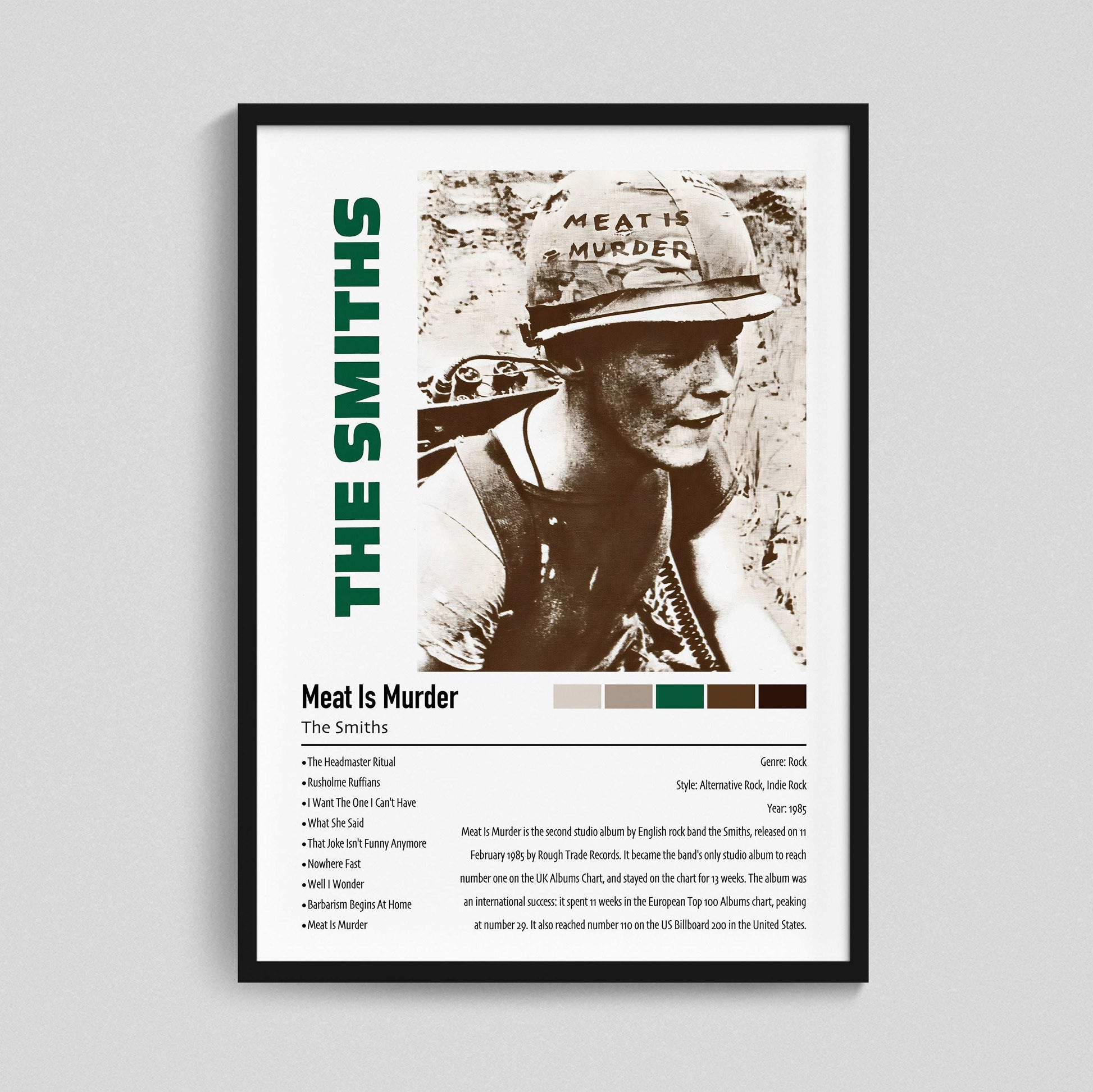 The Smiths | Meat Is Murder | Custom Album Cover Poster Print