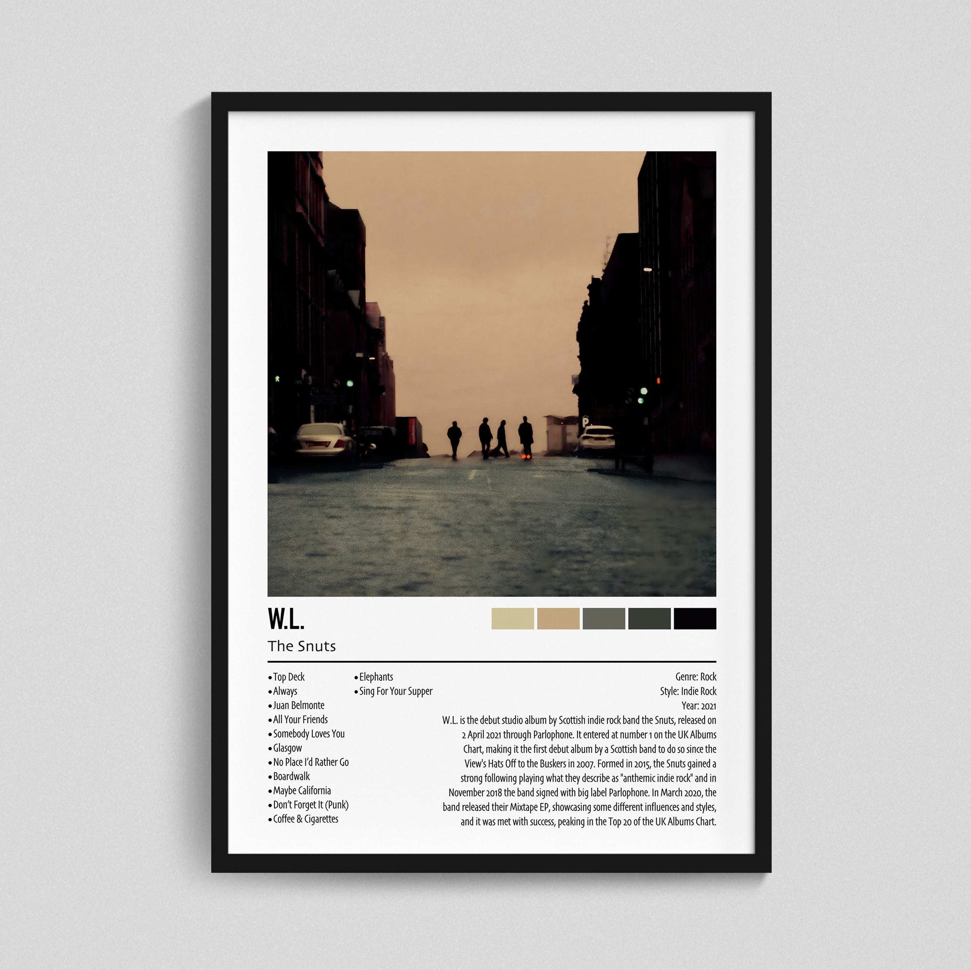 The Snuts | W.L. | Custom Album Cover Poster Print