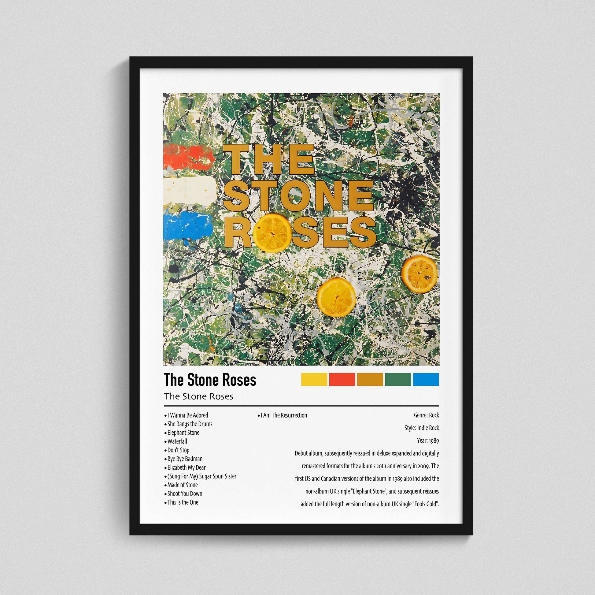 The Stone Roses | The Stone Roses | Custom Album Cover Poster Print