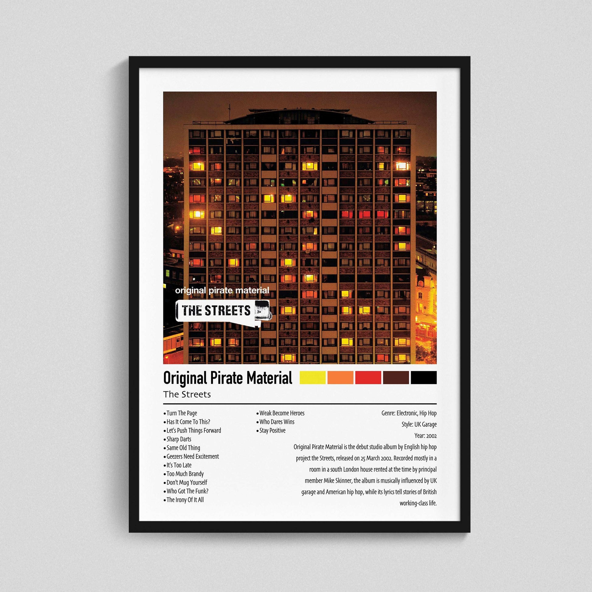 The Streets | Original Pirate Material | Custom Album Cover Poster Print