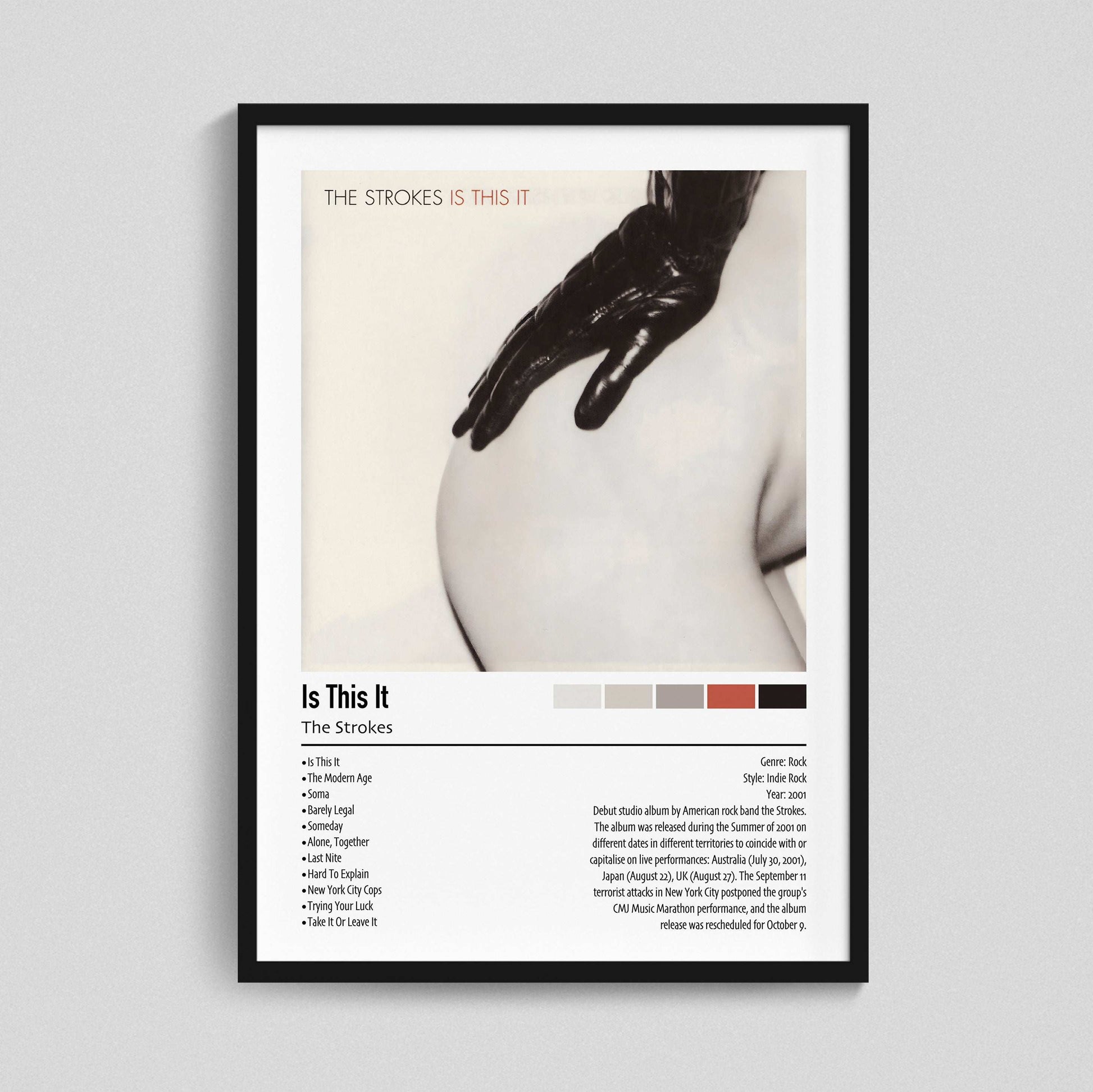 The Strokes | Is This It | Custom Album Cover Poster Print