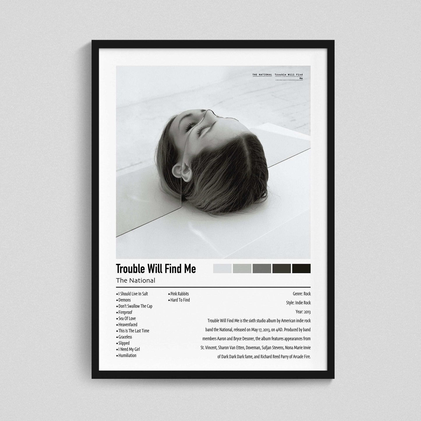 The National | Trouble Will Find Me | Custom Album Cover Poster Print