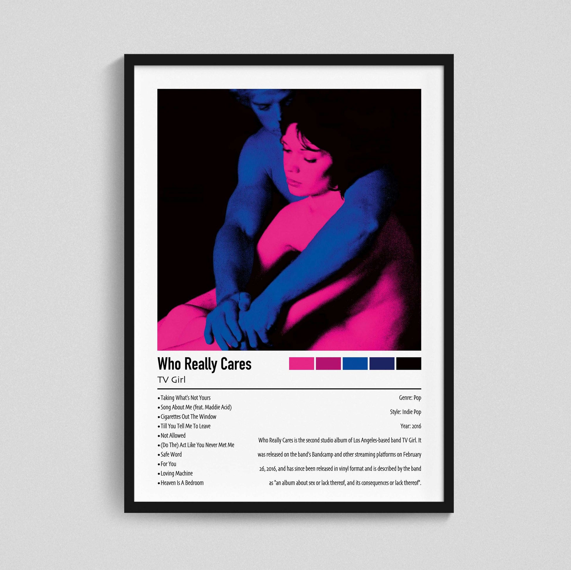 TV Girl | Who Really Cares | Custom Album Cover Poster Print