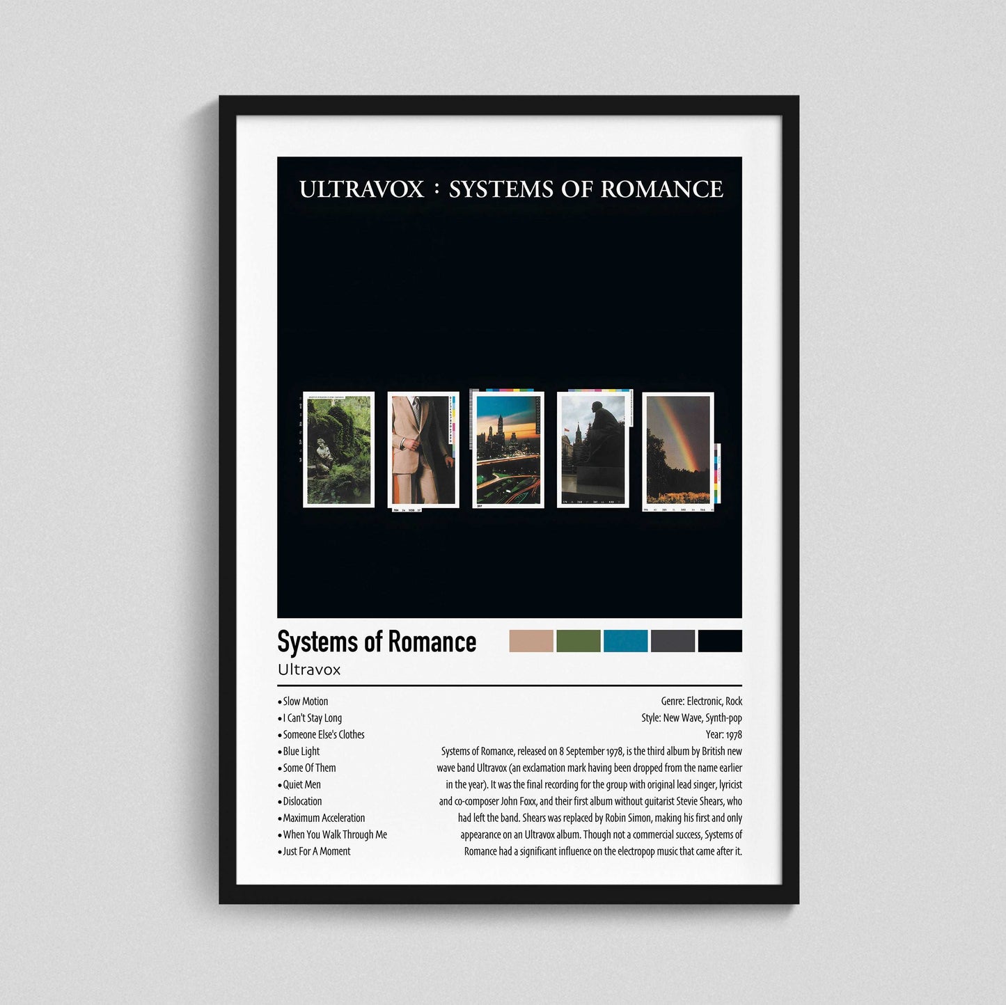 Ultravox | Systems of Romance | Custom Album Cover Poster Print