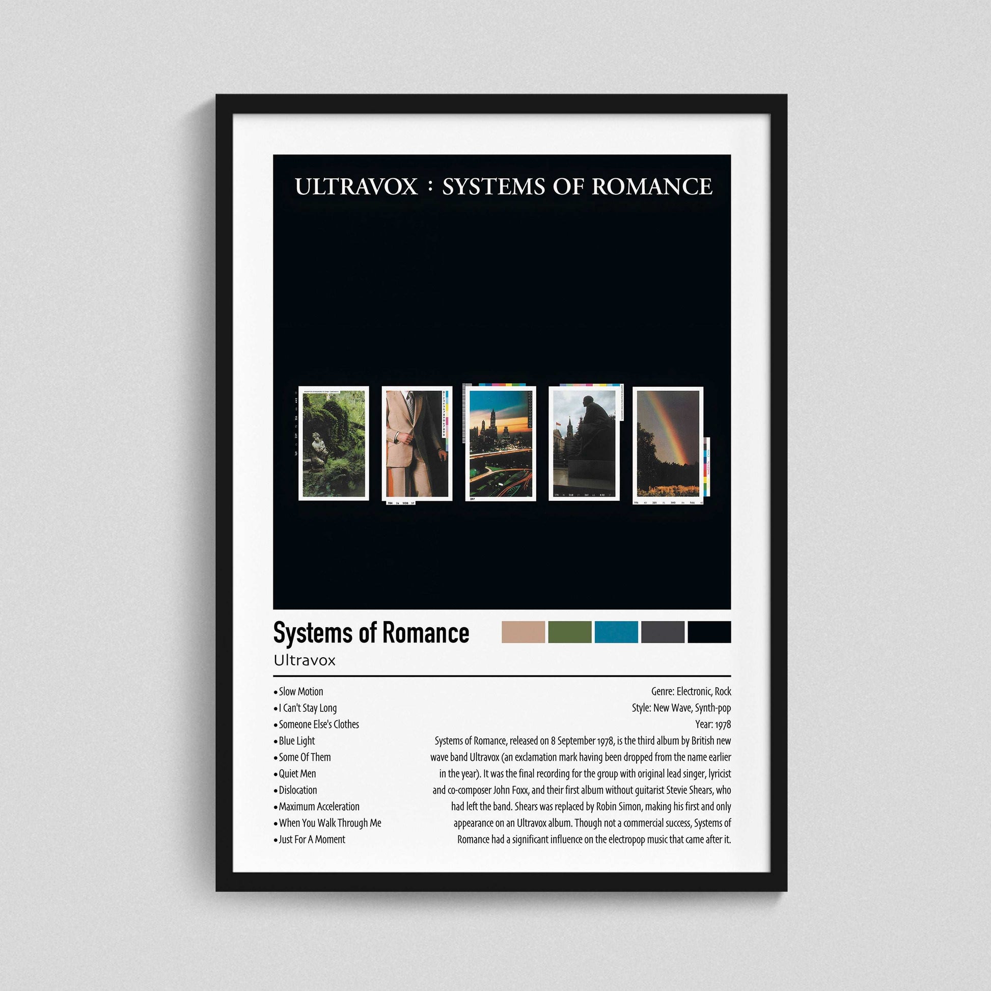 Ultravox | Systems of Romance | Custom Album Cover Poster Print