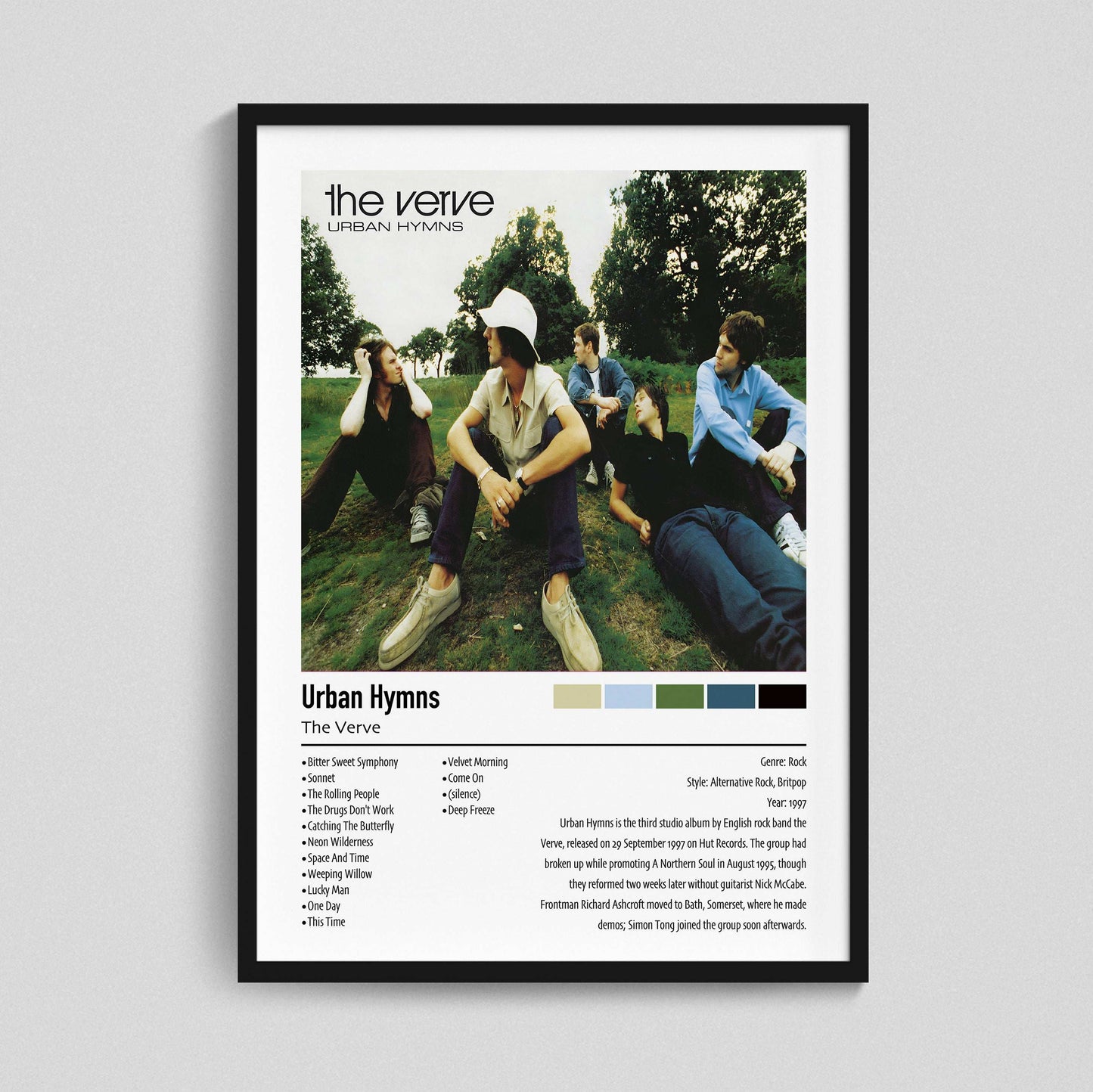The Verve | Urban Hymns | Custom Album Cover Poster Print