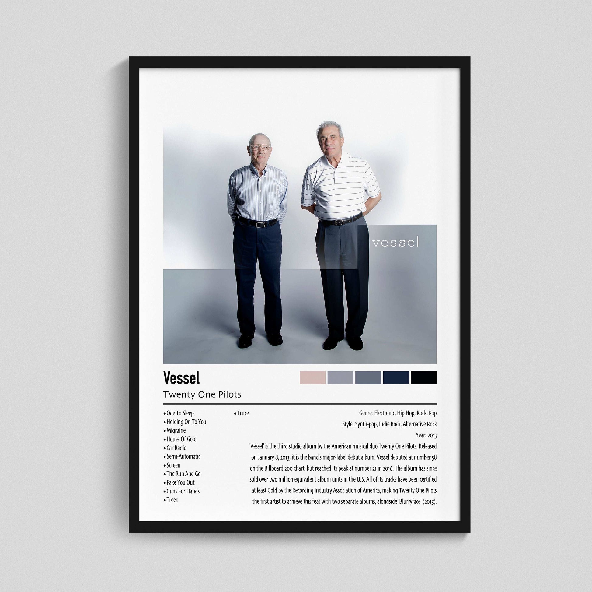 Twenty One Pilots | Vessel | Custom Album Cover Poster Print