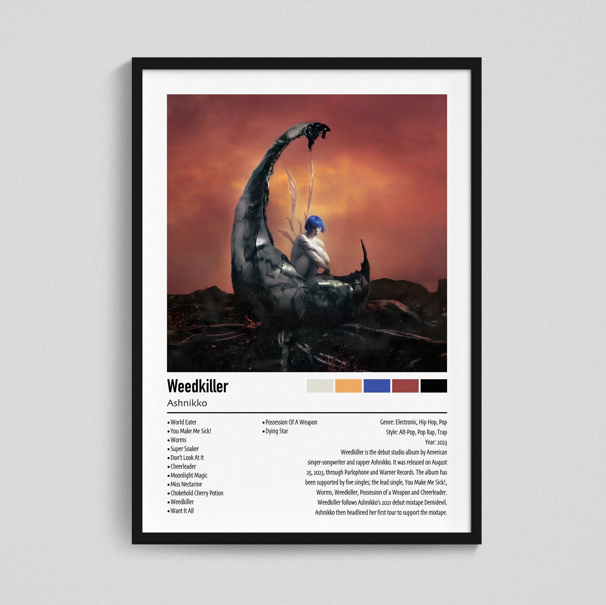 Ashnikko | Weedkiller | Custom Album Cover Poster Print