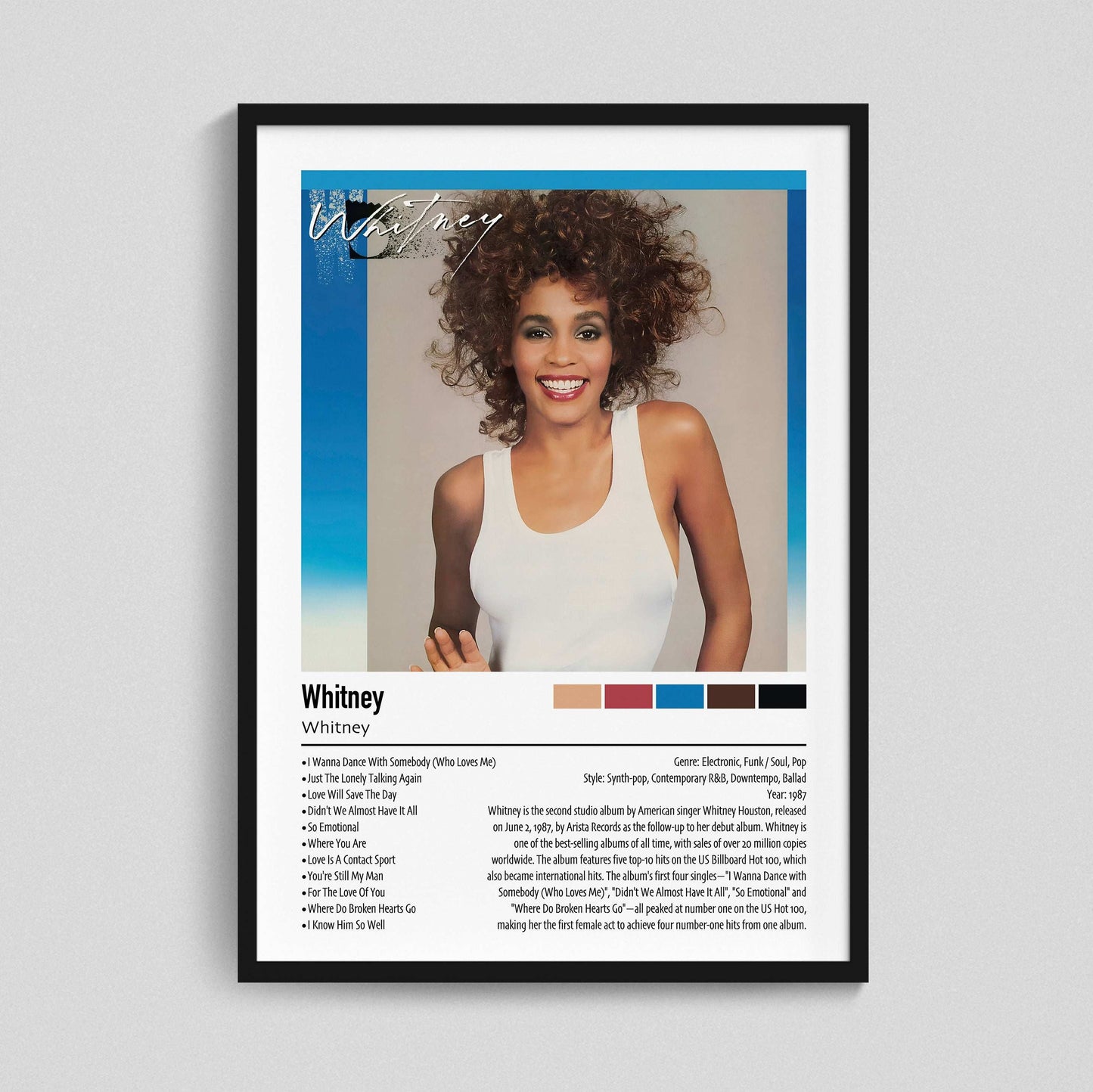 Whitney | Whitney | Custom Album Cover Poster Print