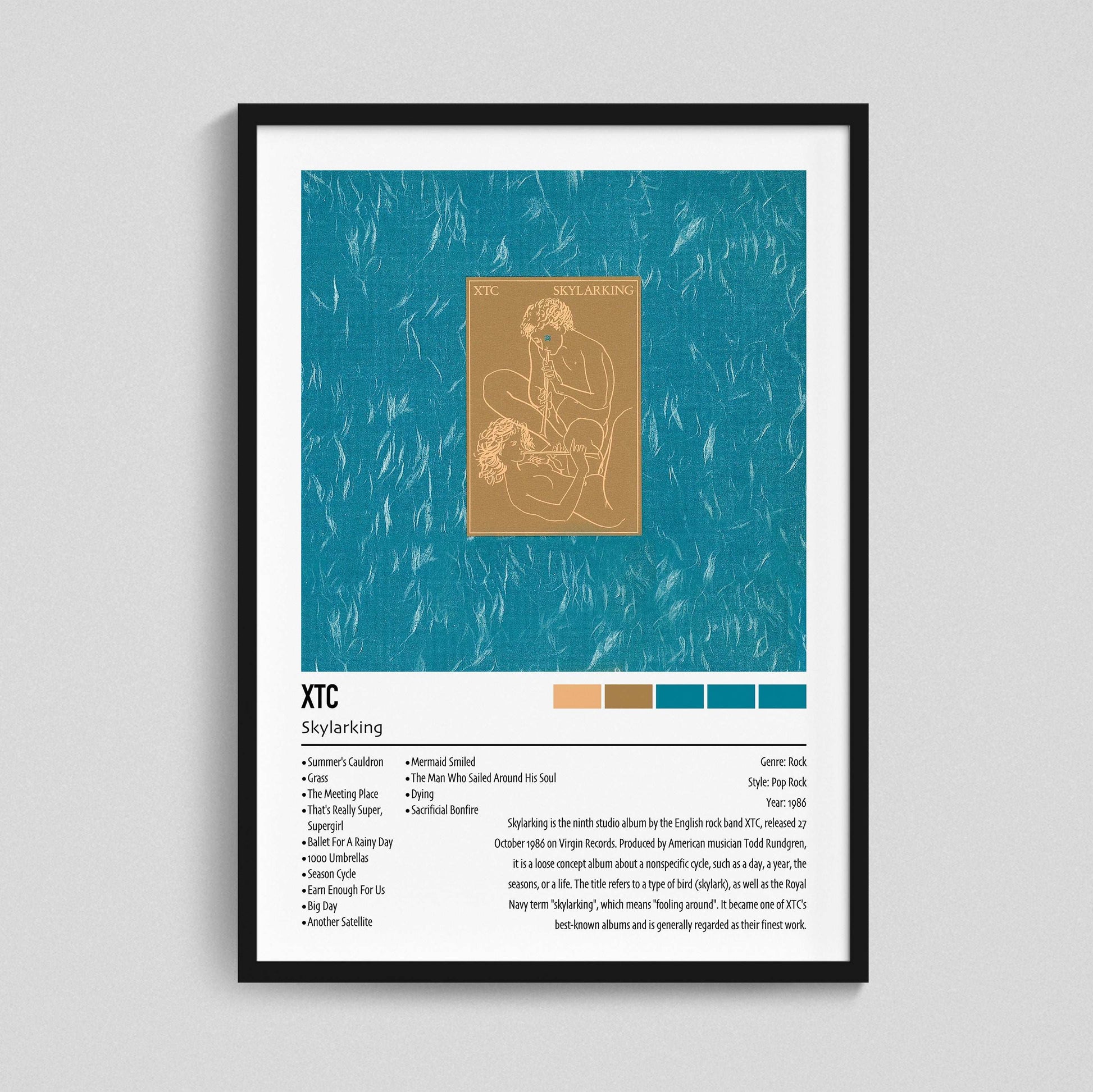 Skylarking | XTC | Custom Album Cover Poster Print