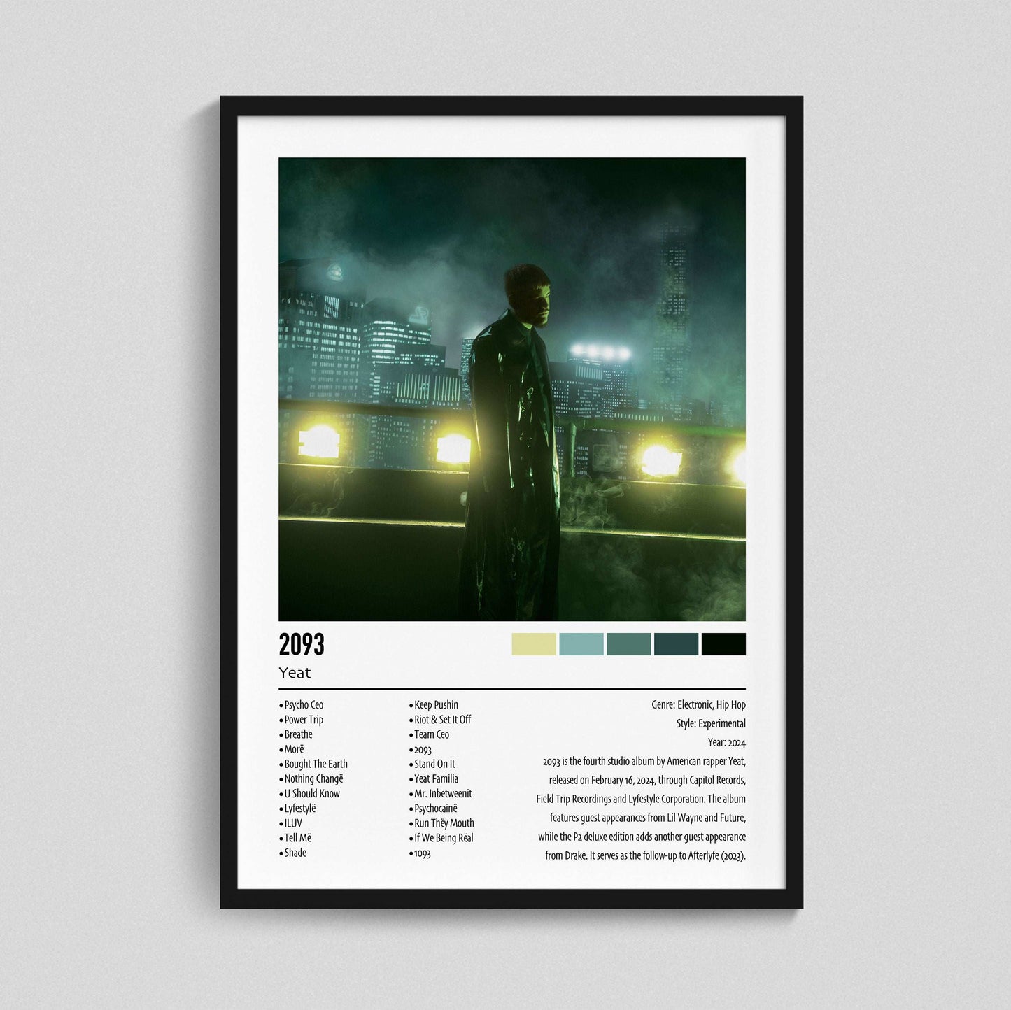 Yeat | 2093 | Custom Album Cover Poster Print