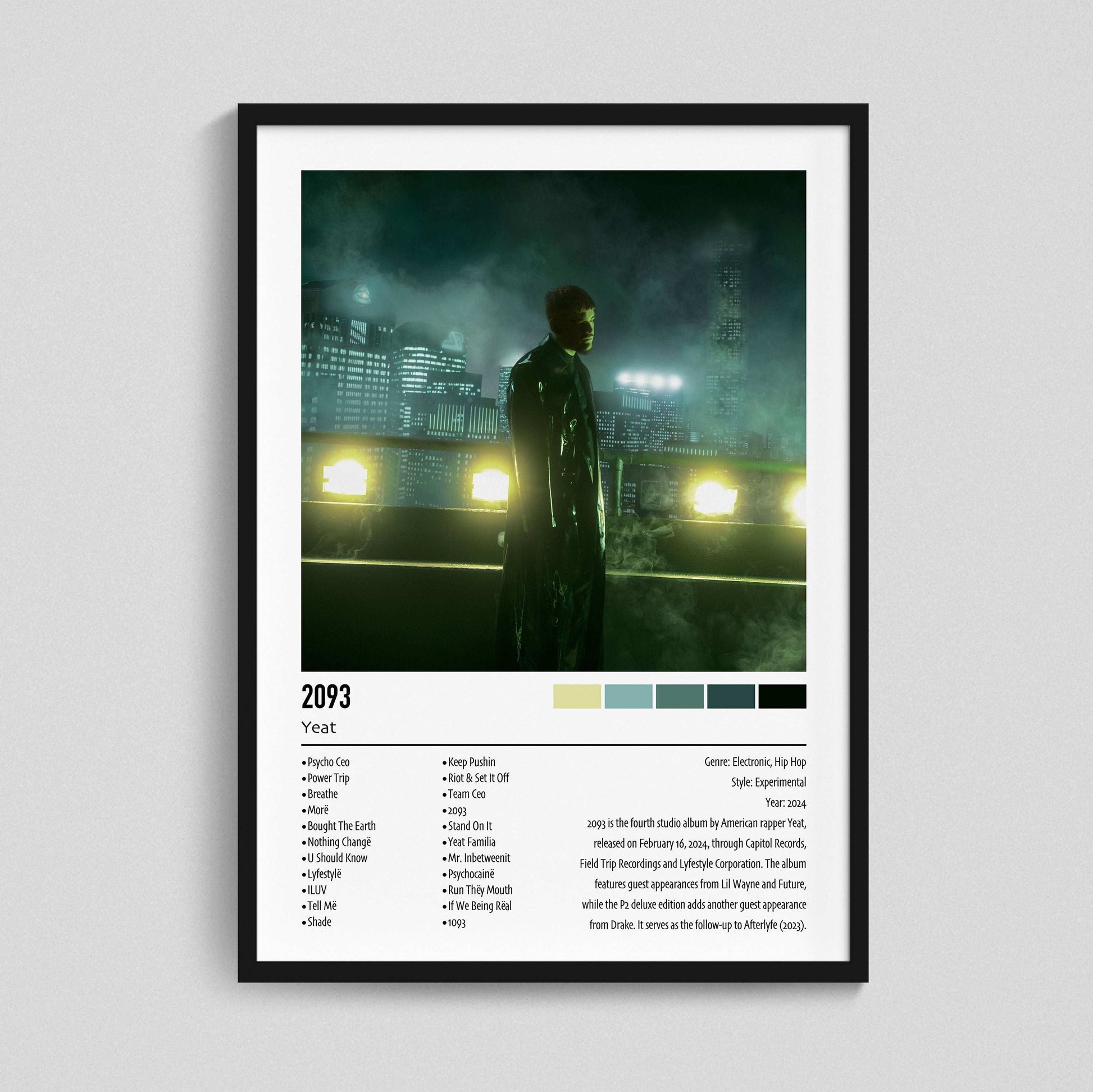Yeat | 2093 | Custom Album Cover Poster Print