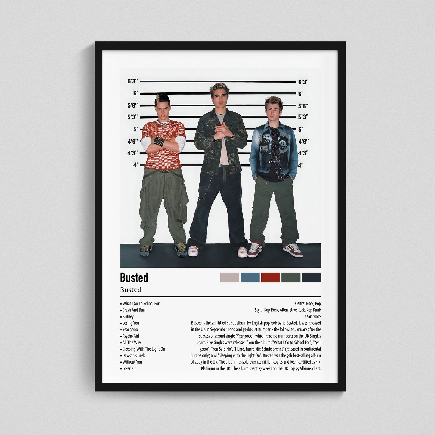 Busted | Busted | Custom Album Cover Poster Print