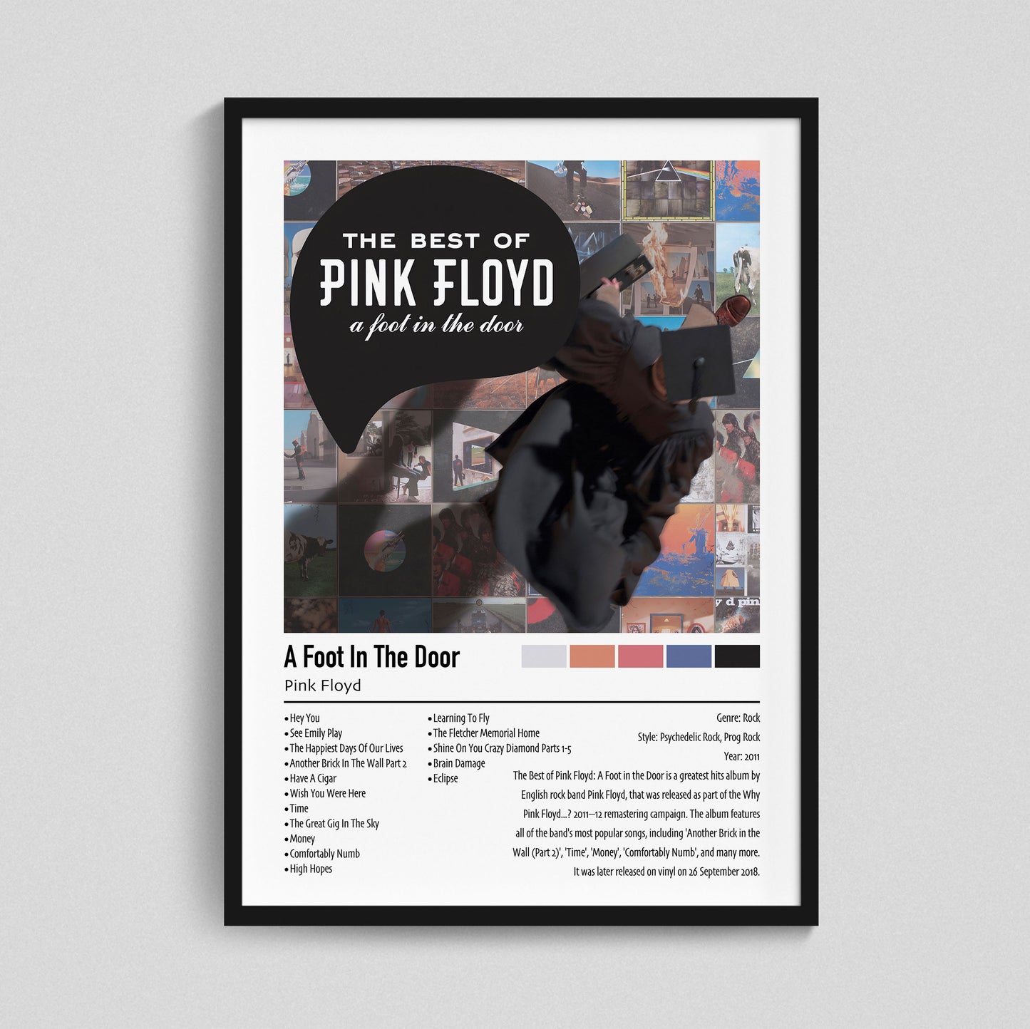 Pink Floyd | A Foot In The Door | Custom Album Cover Poster Print