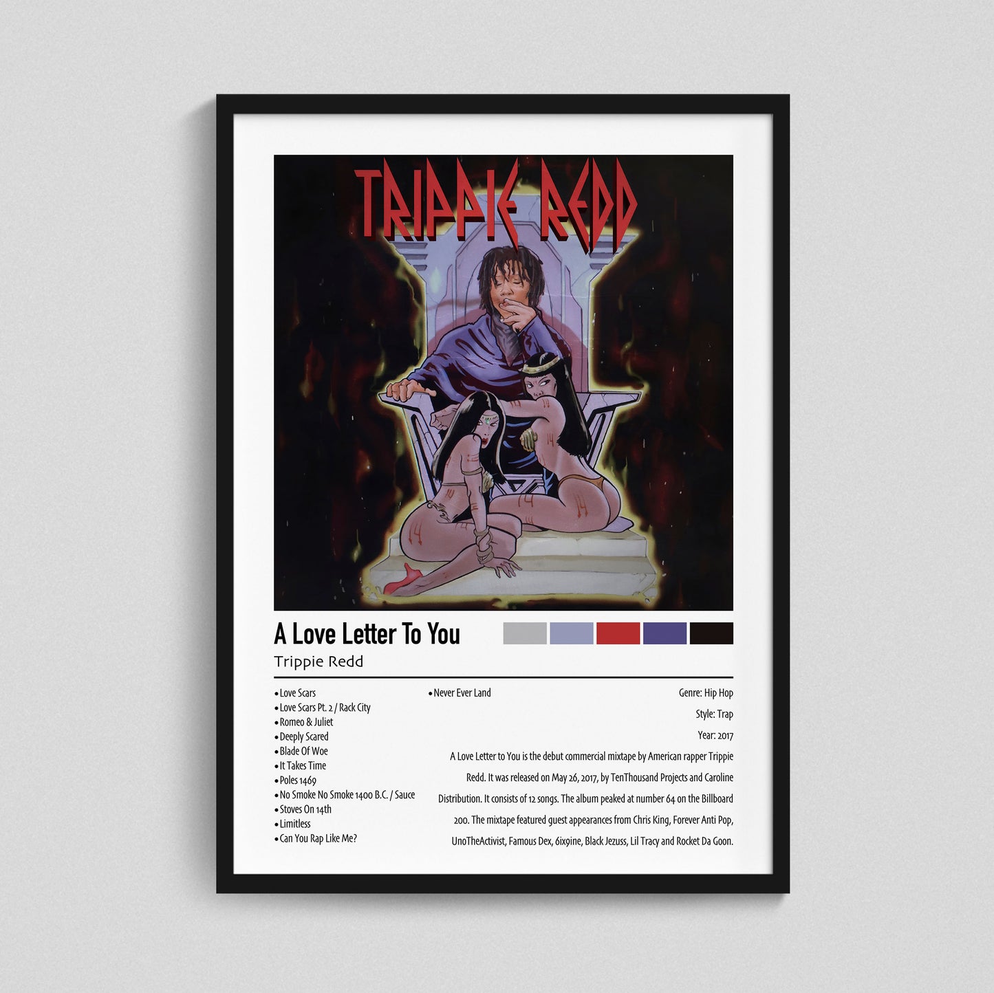 Trippie Redd | A Love Letter To You | Custom Album Cover Poster Print