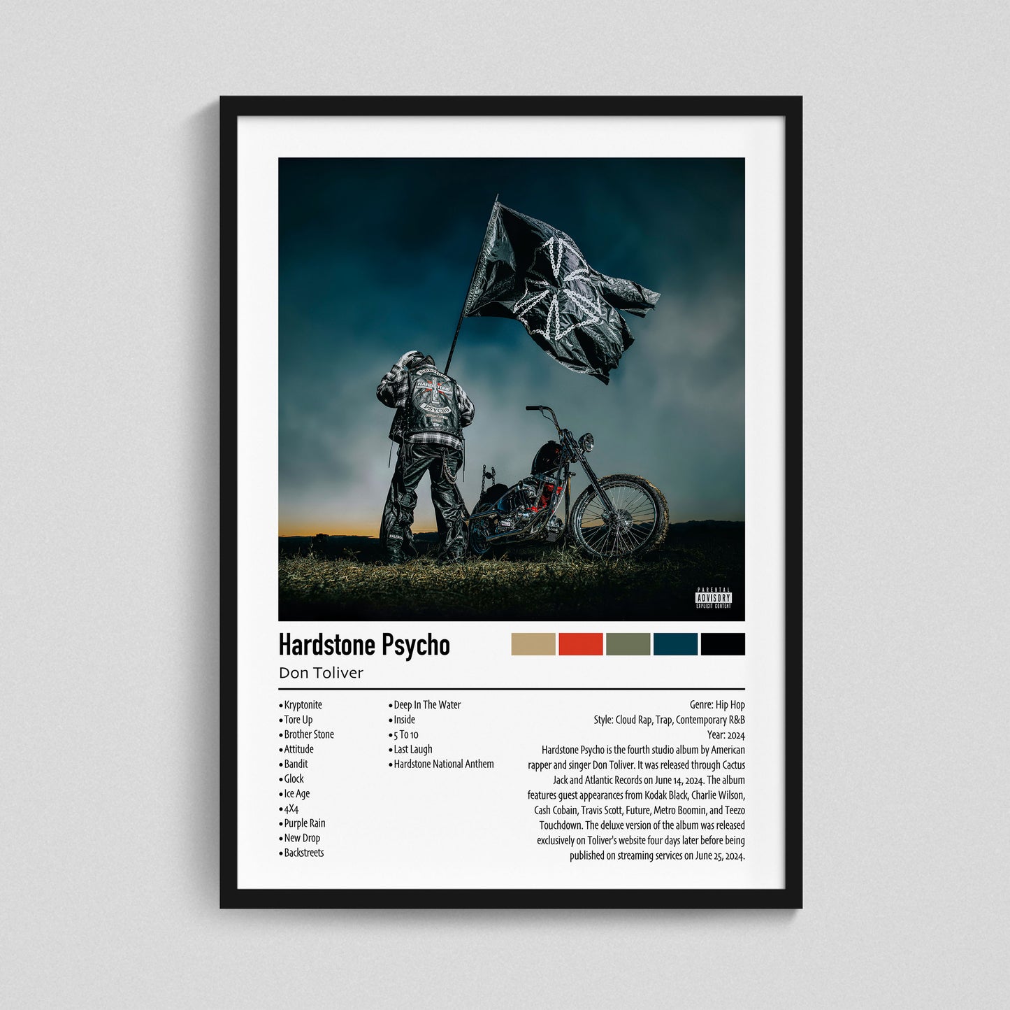 Don Toliver | Hardstone Psycho | Custom Album Cover Poster Print
