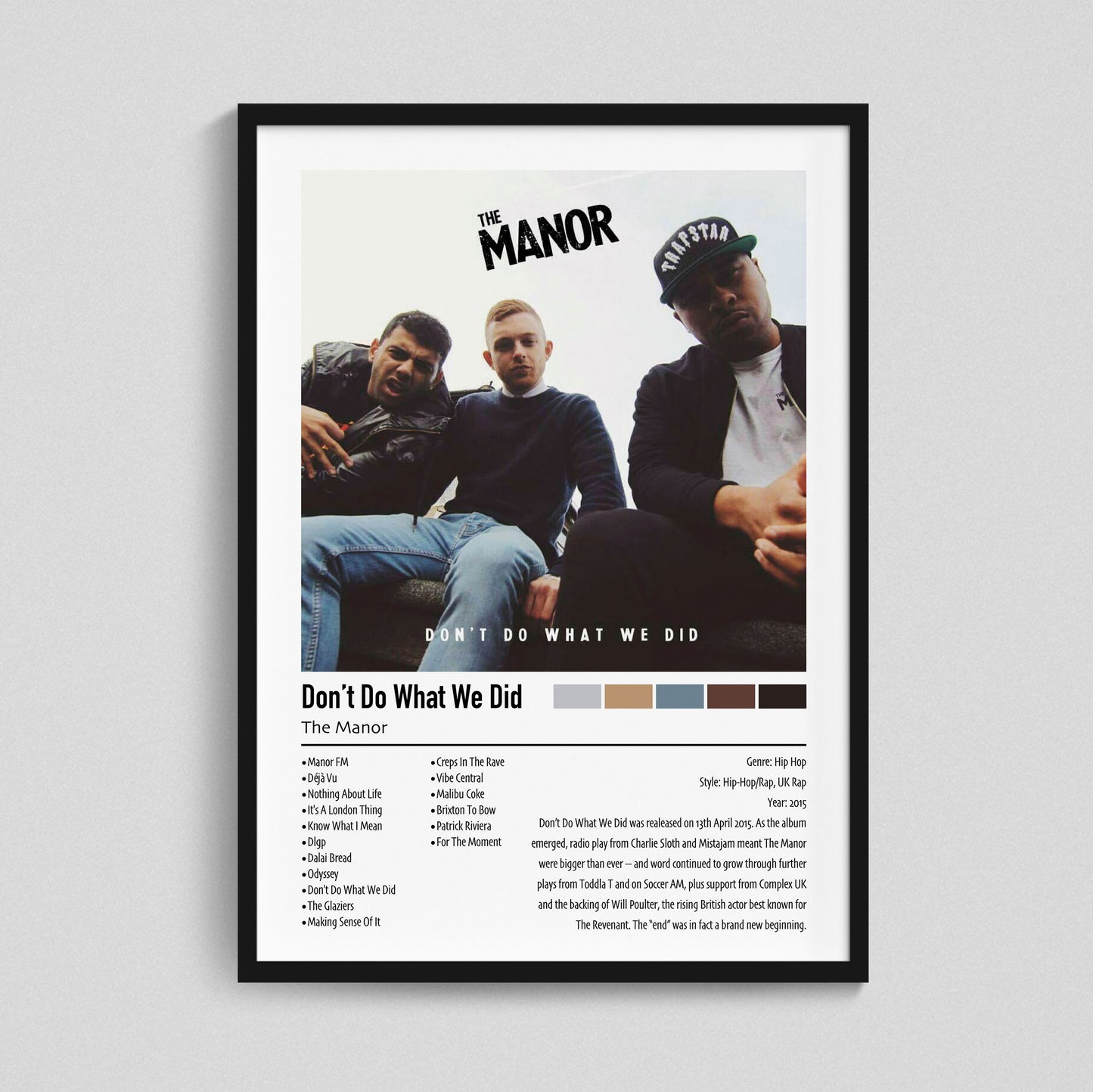 The Manor | Don't Do What We Did | Custom Album Cover Poster Print