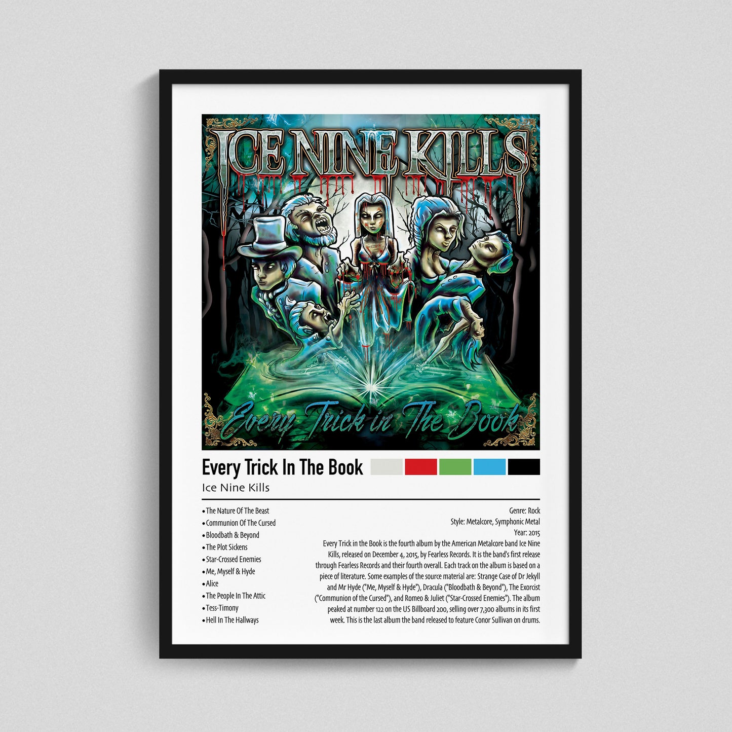 Ice Nine Kills | Every Trick In The Book | Custom Album Cover Poster Print