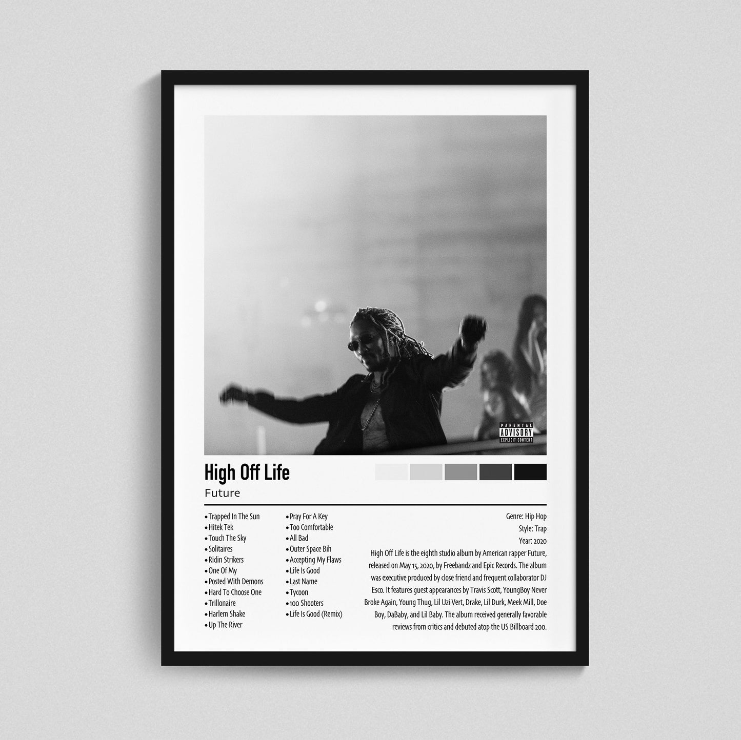 Future | High Off Life | Custom Album Cover Poster Print