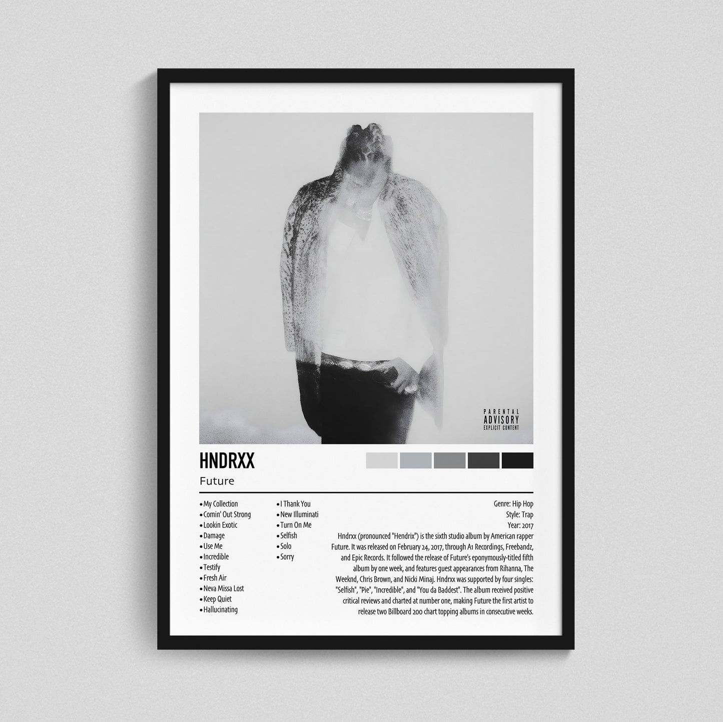 Future | HNDRXX | Custom Album Cover Poster Print